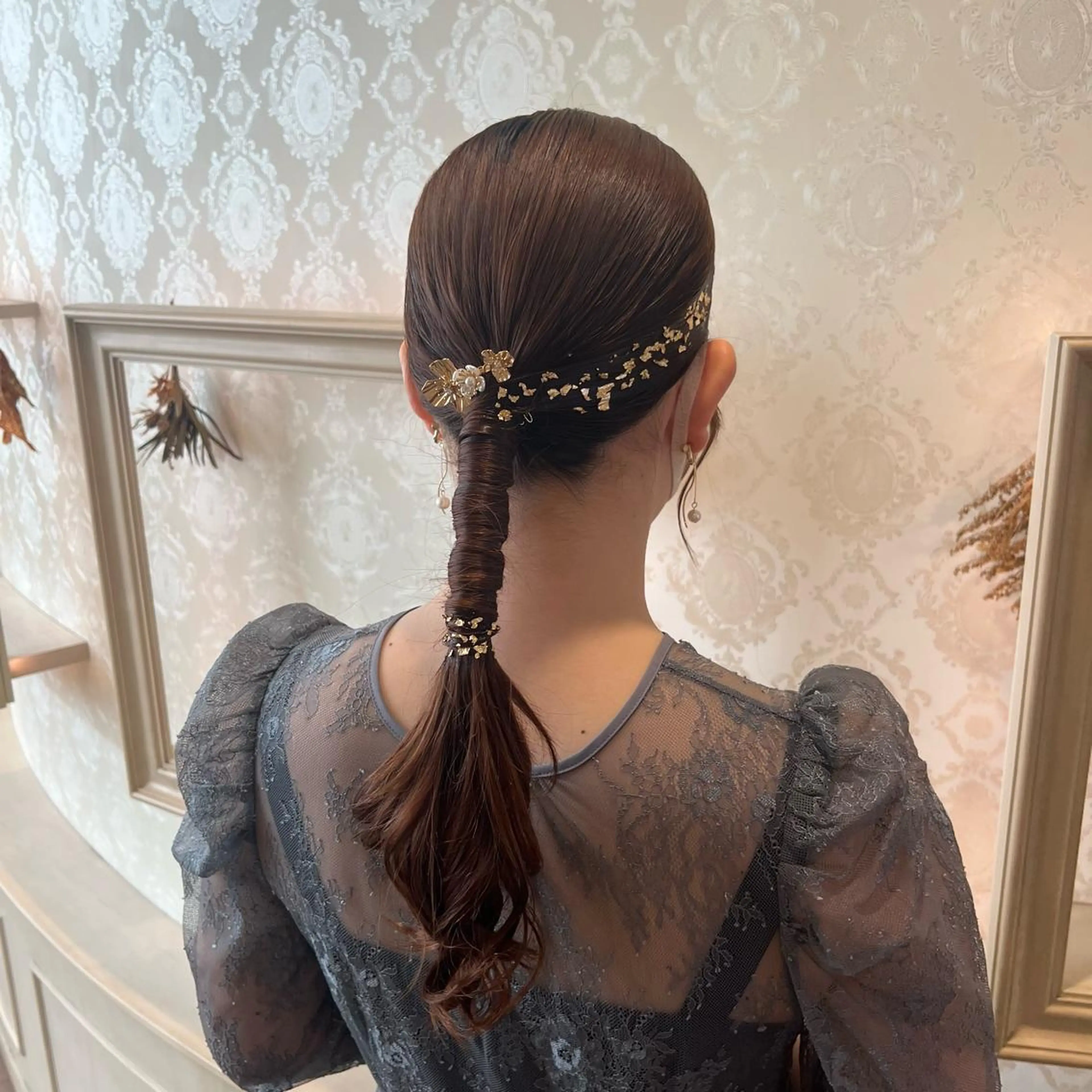 ロング ヘアアレンジ ヘアセット SALOWIN川崎WEST店所属・🌷川崎/アレンジ/ 暖色ボブ/コトネ🌷のヘアスタイル