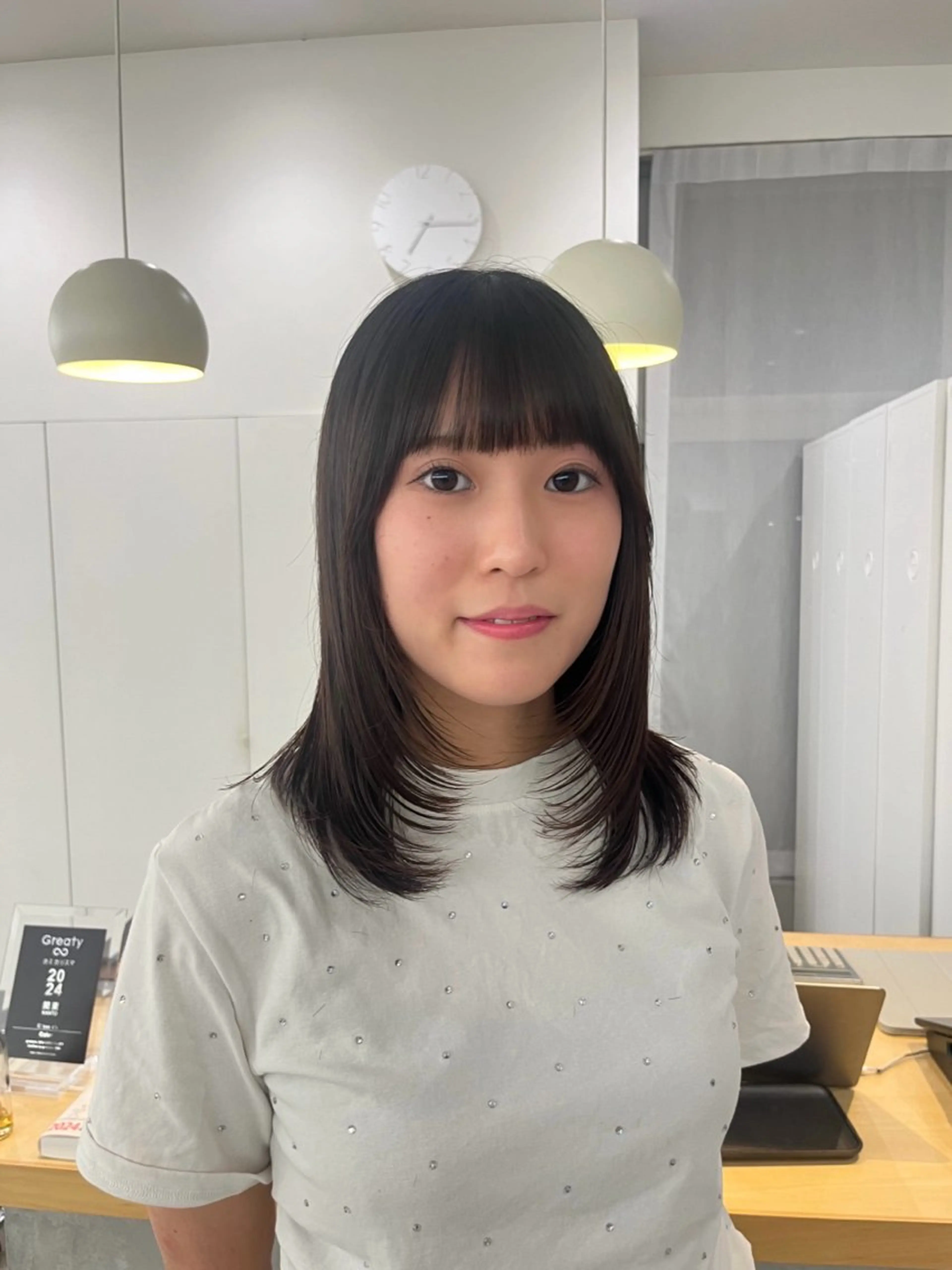 ミディアム 瀬長なおみ U too e'sのヘアスタイル