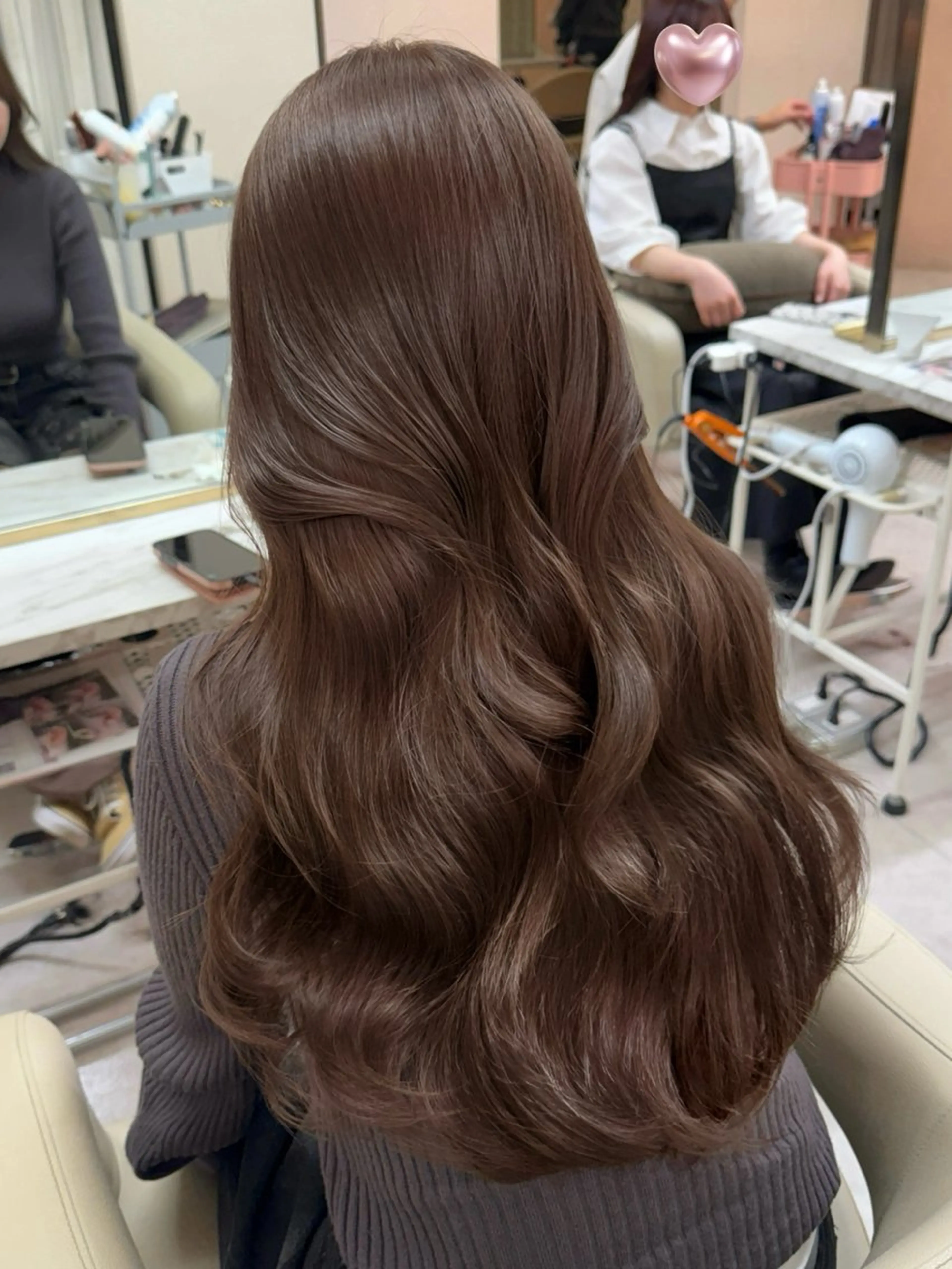 ロング カラー カット ヘアカラー トリートメント ♡韓国/レイヤー カット/Ayana♡のヘアスタイル