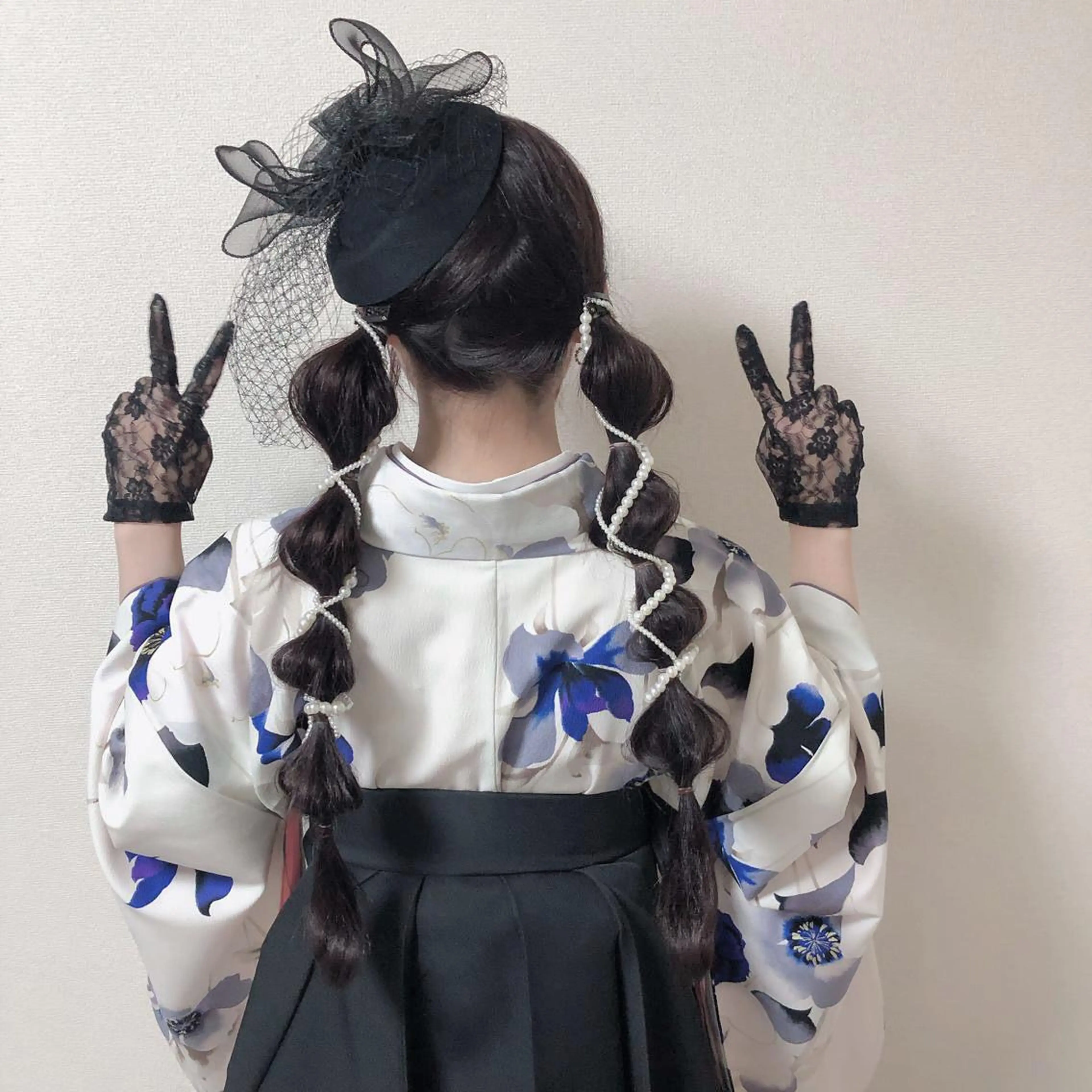 ロング ヘアセット 韓国風レイヤー ハイトーンRYOTAのヘアスタイル