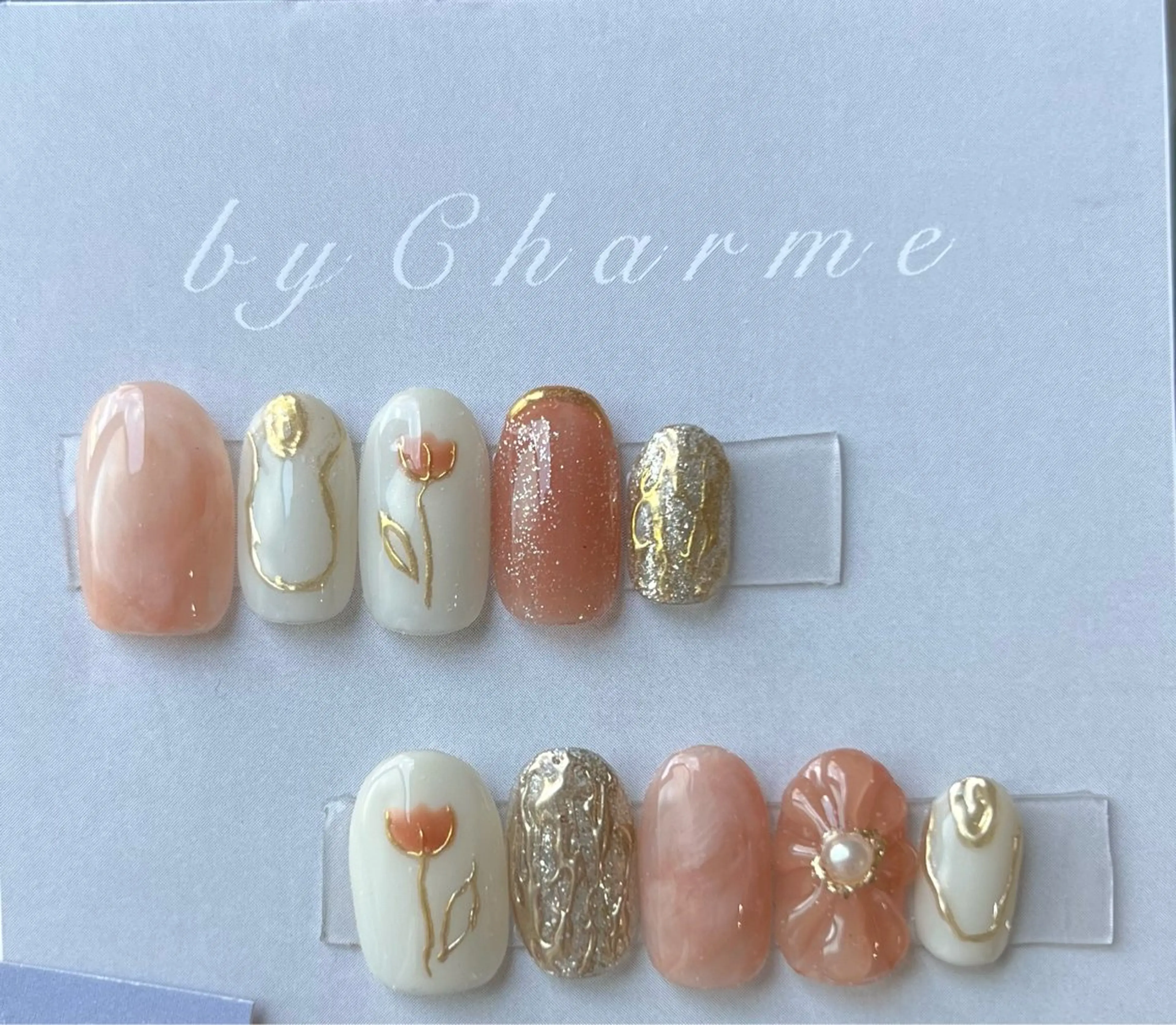 ネイル ネイルチップ Ray. byCharmeのネイルデザイン