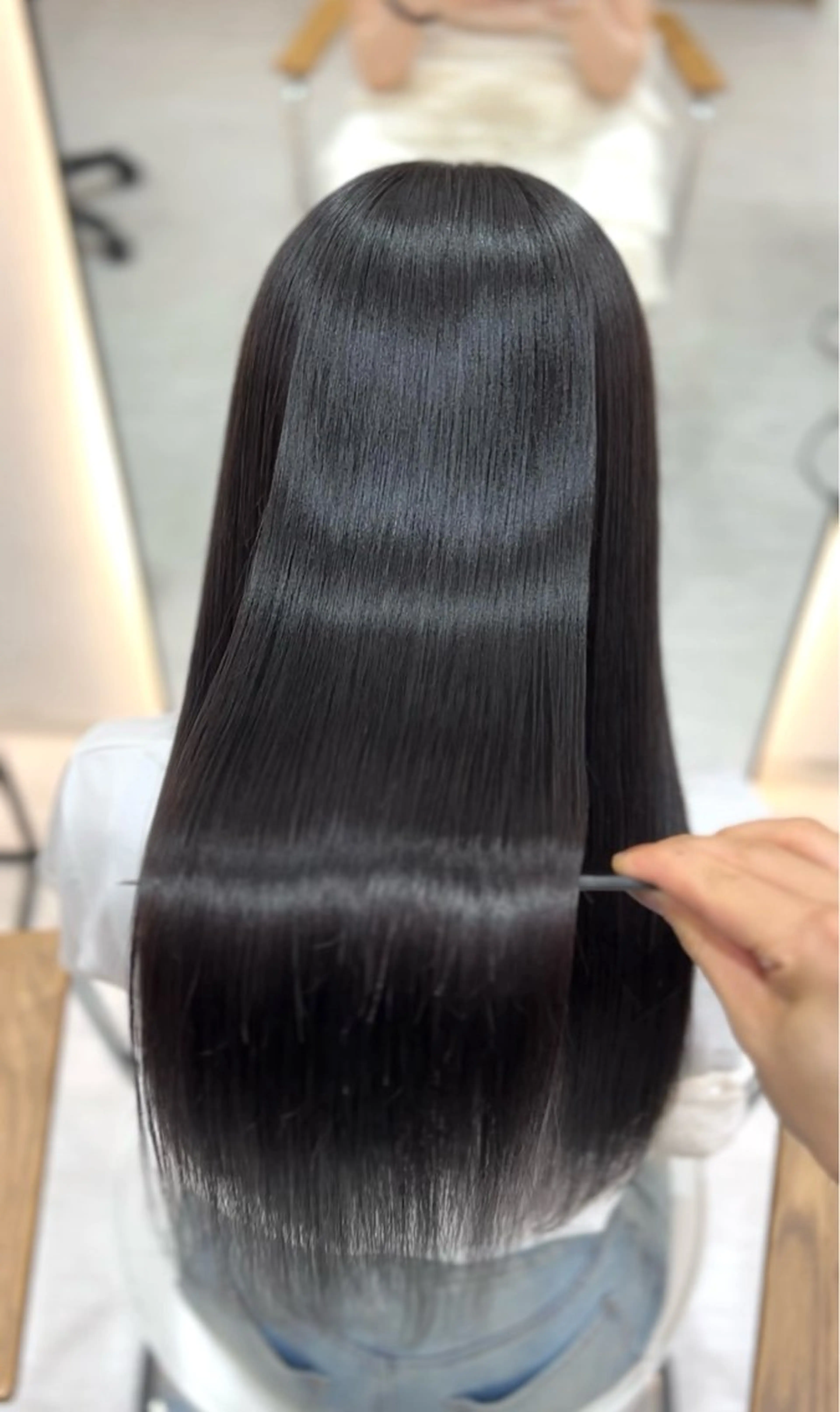 ロング カット ヘアカラー トリートメント 輝士‎🤍レイヤー/ 艶髪/透明感/顔周りのヘアスタイル