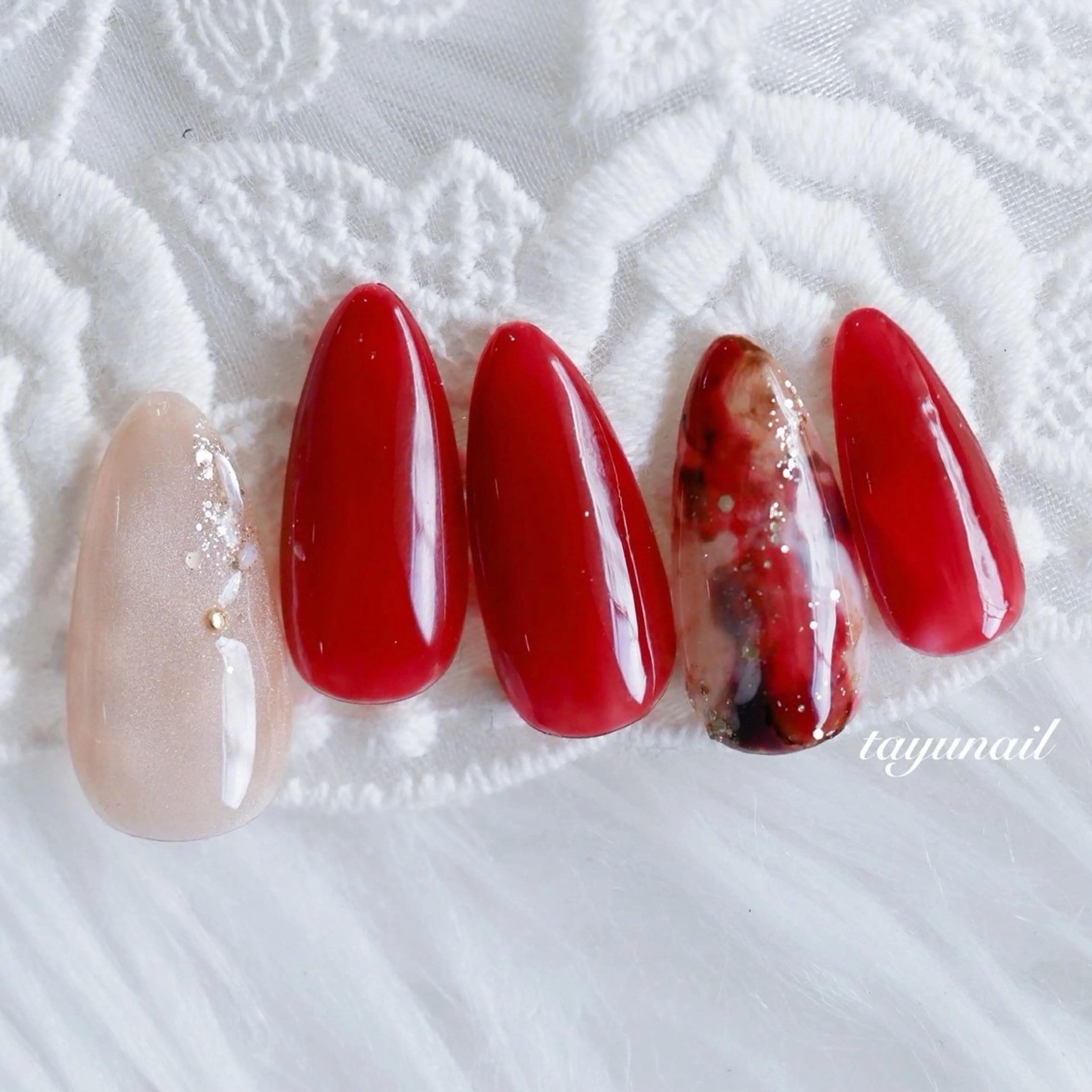 ネイル アートネイル べっ甲ネイル ジェルネイル パラジェル ハンドネイル ネイルサロン・ネイルスクール　たゆnail所属・ネイルサロン 【たゆnail】のネイルデザイン