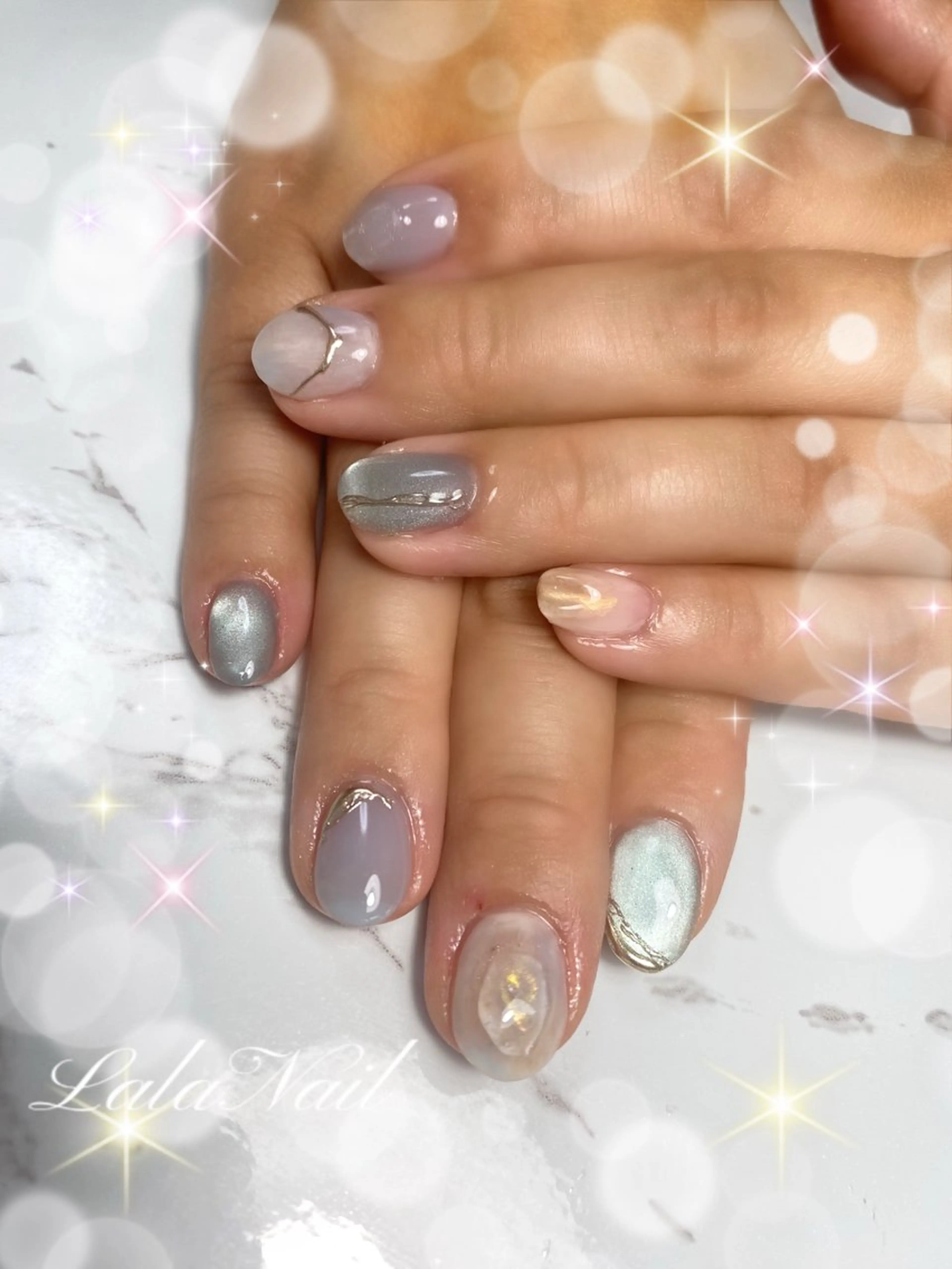 ネイル ニュアンスネイル Lala Nail 足立区入谷のネイルデザイン