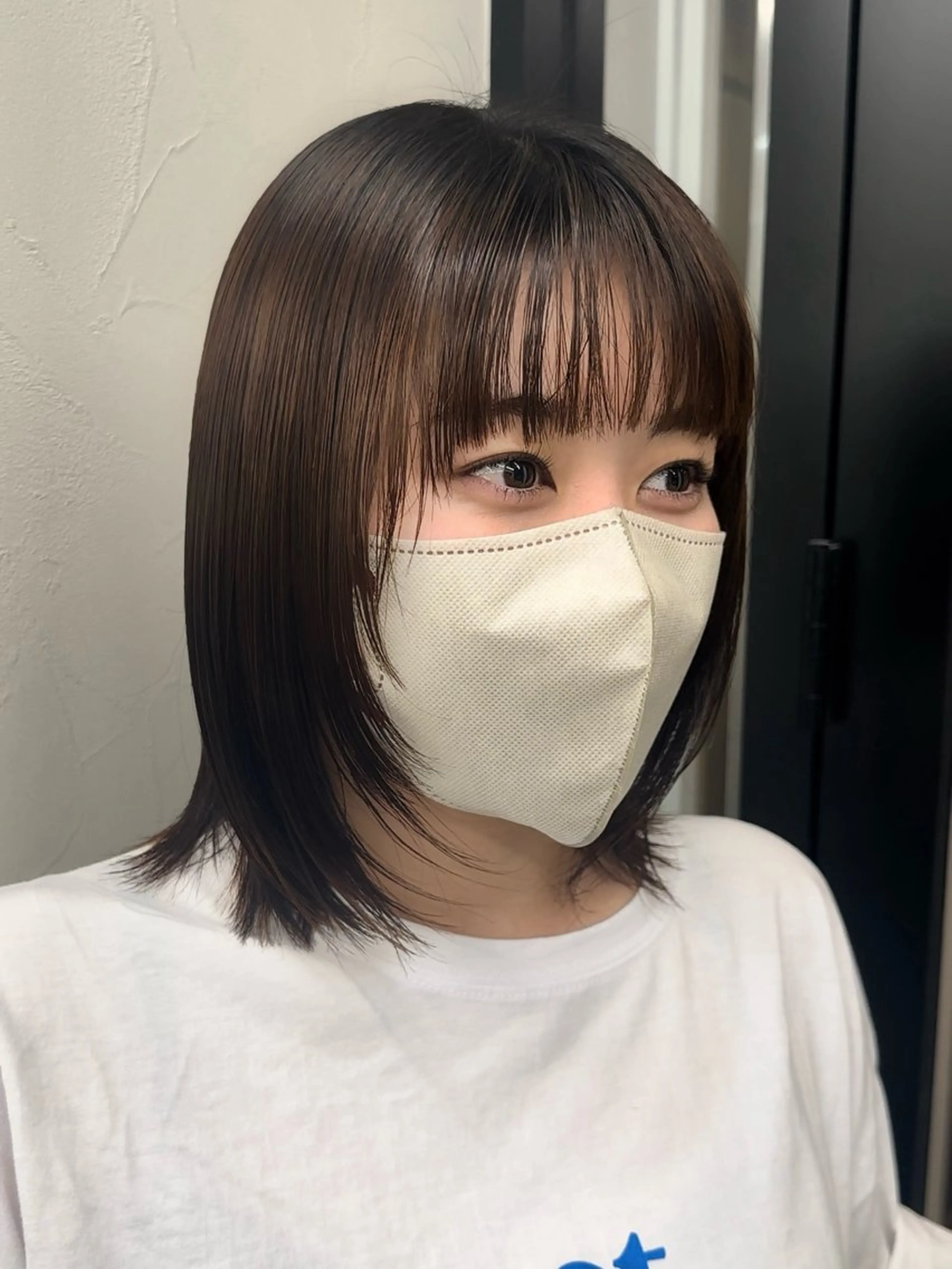 セミロング セミロングパーマ 髪質改善 レイヤーカット 縮毛矯正 トリートメント カット 縮毛矯正 トリートメント 髪質改善/レイヤー/ 艶髪🎀ayaneのヘアスタイル