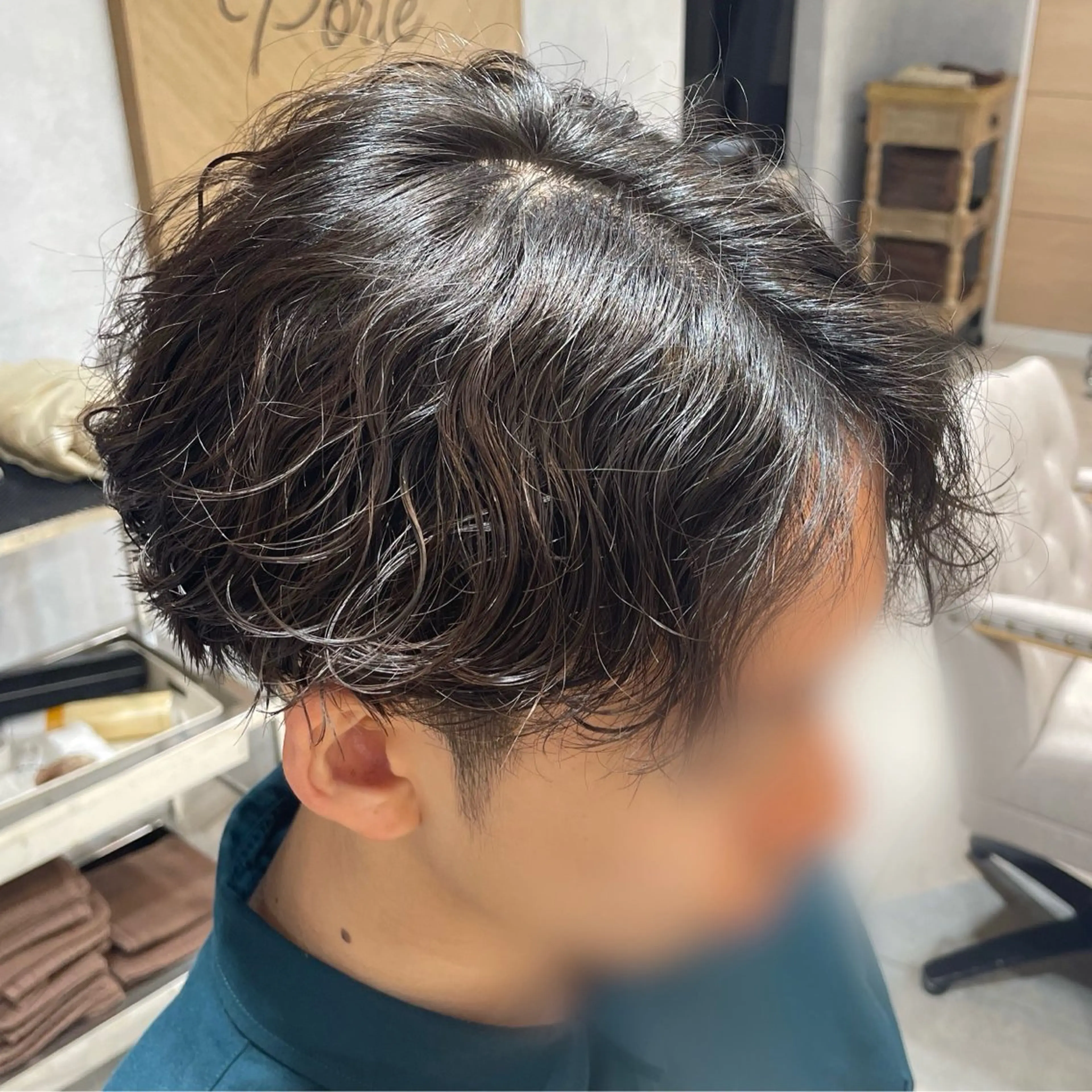 パーマ メンズ カット パーマ 佐々木 悠莉のヘアスタイル