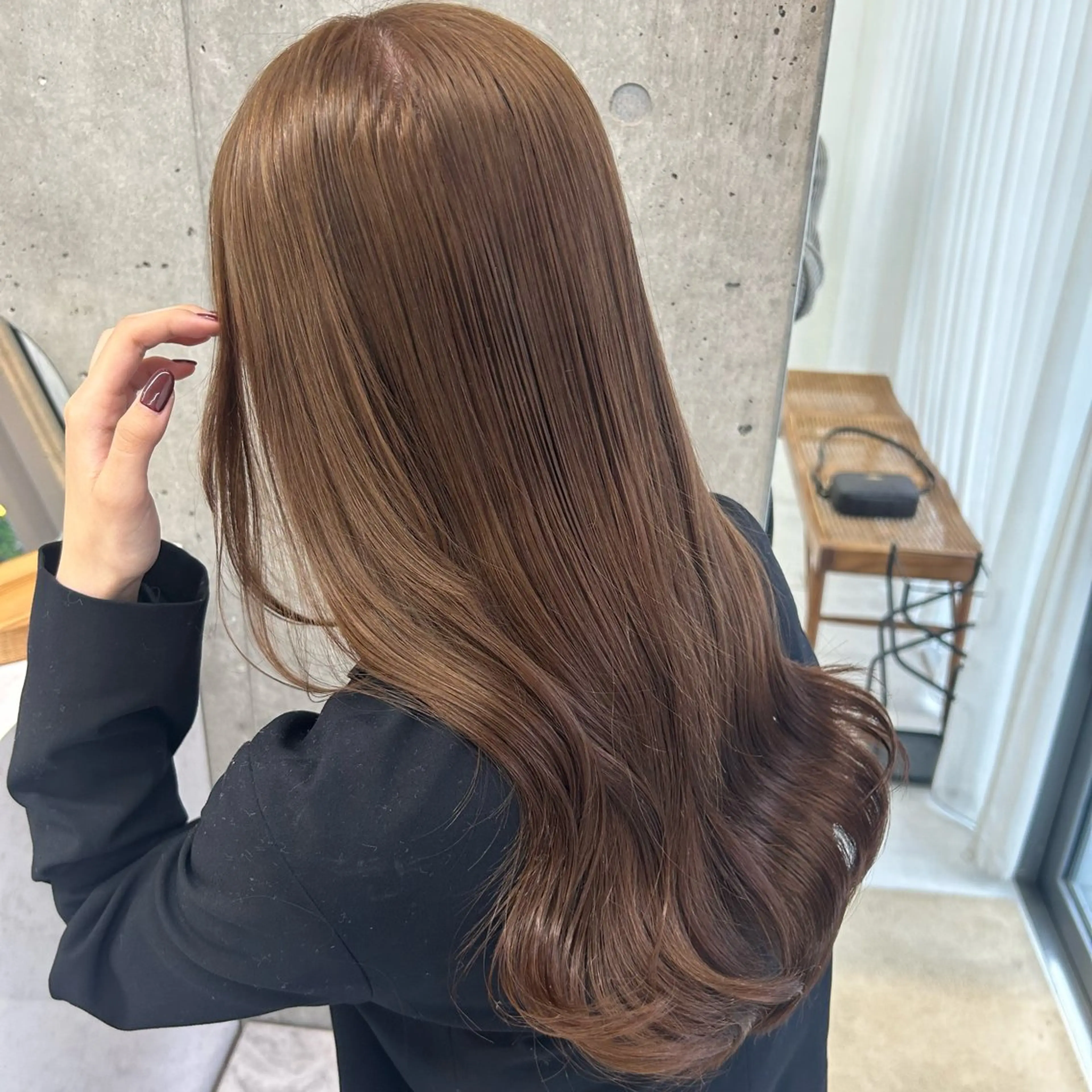 ロング 縮毛矯正 ヘアカラー トリートメント Lomalia Yuukaのヘアスタイル