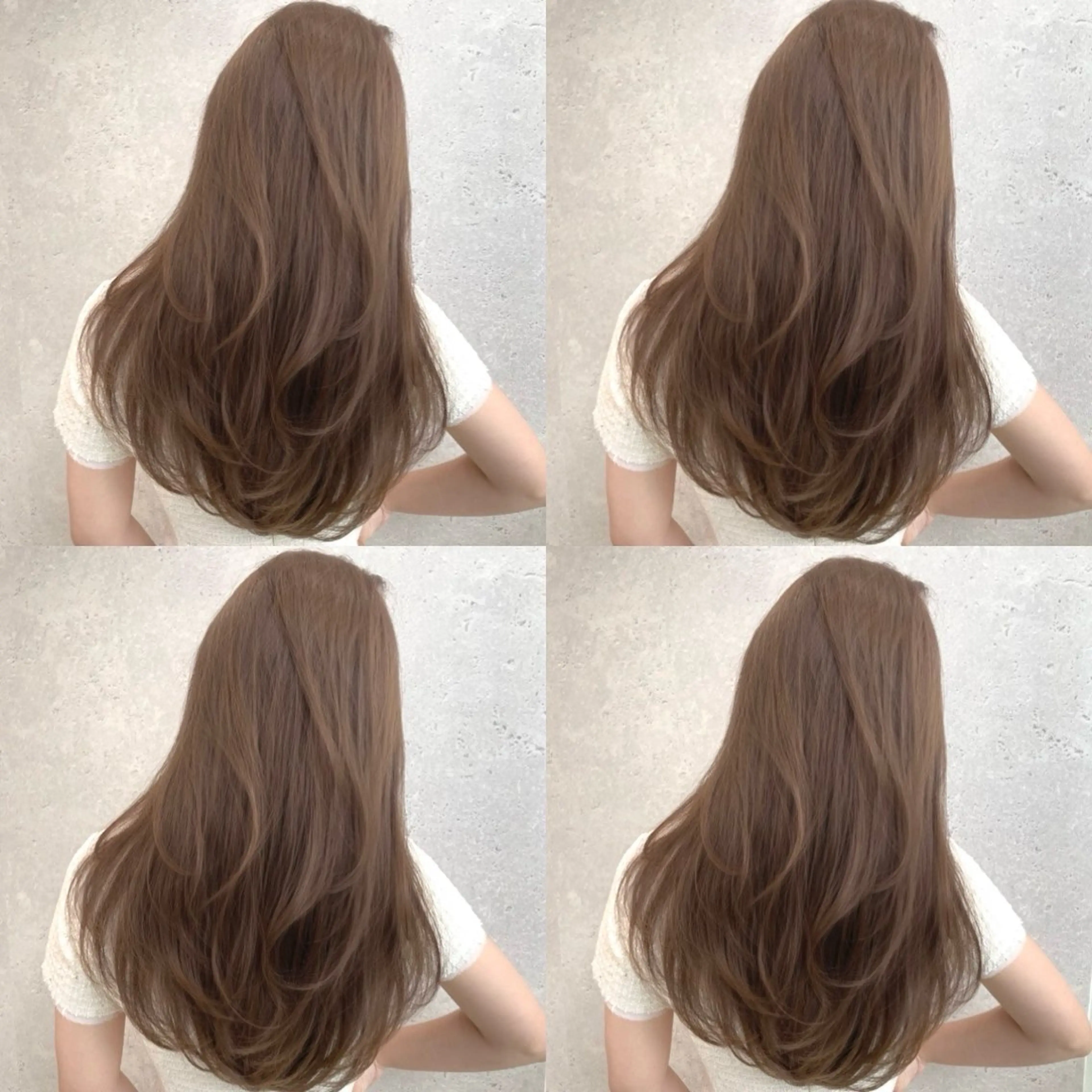 ロング カラー カット ヘアカラー ヘアセット 🤎大人かわいい🤎 韓国レイヤー🤎力丸のヘアスタイル