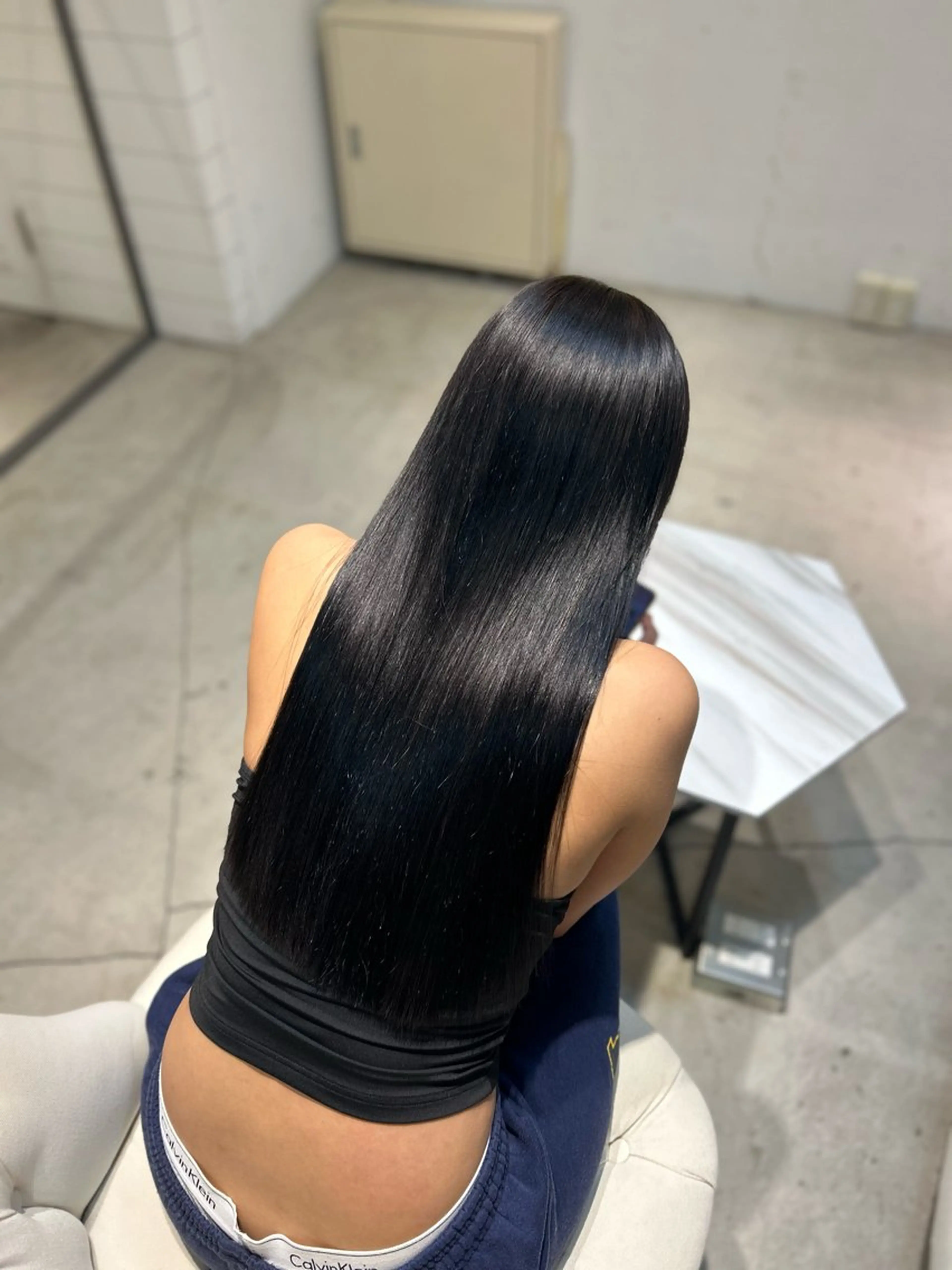 ロング カラー イルミナカラー トリートメント mellowman所属・⟡.·カリン/暗髪/ 艶髪/レイヤー⟡.·のヘアスタイル