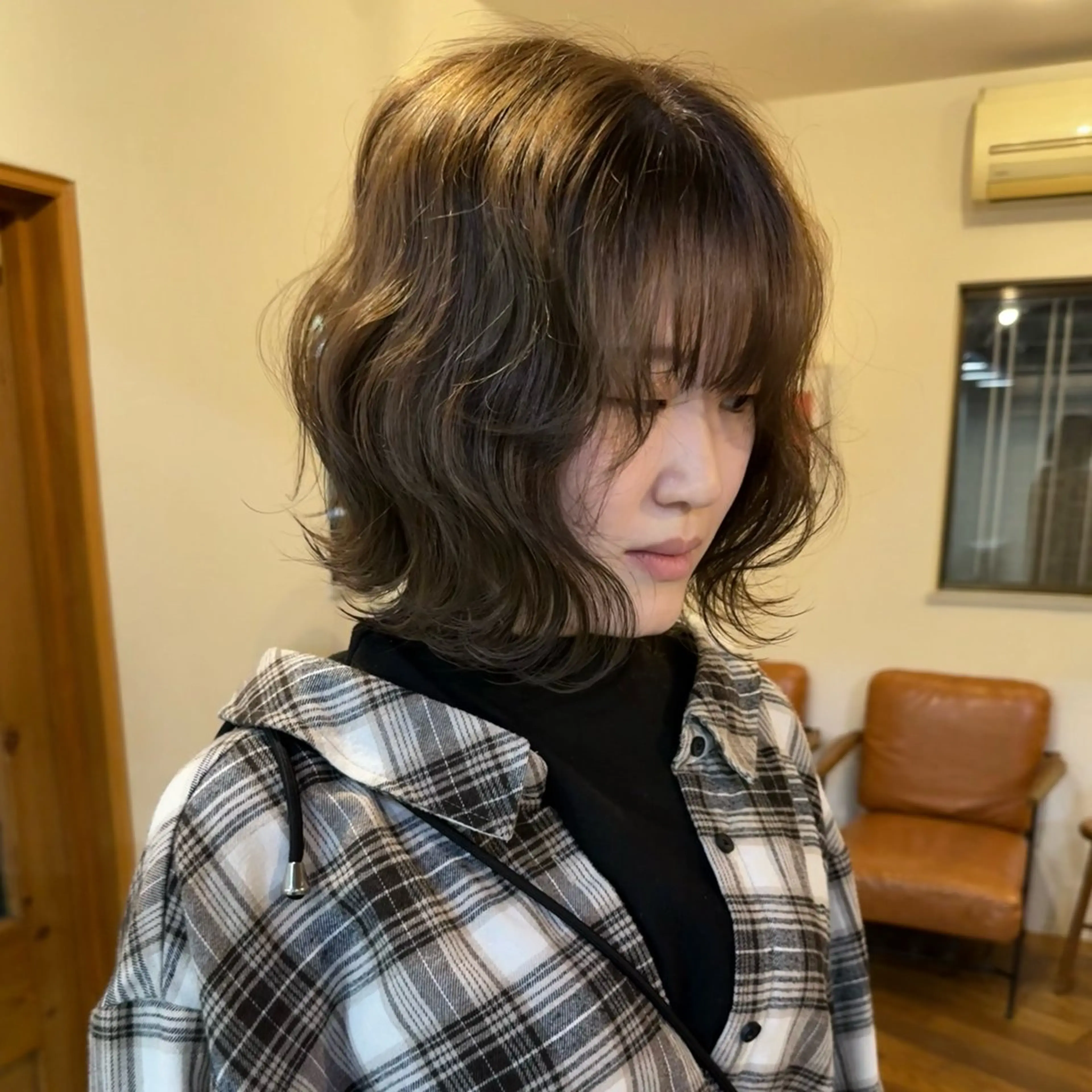 ショート カラー 透明感カラー オレンジ beni yumikoのヘアスタイル