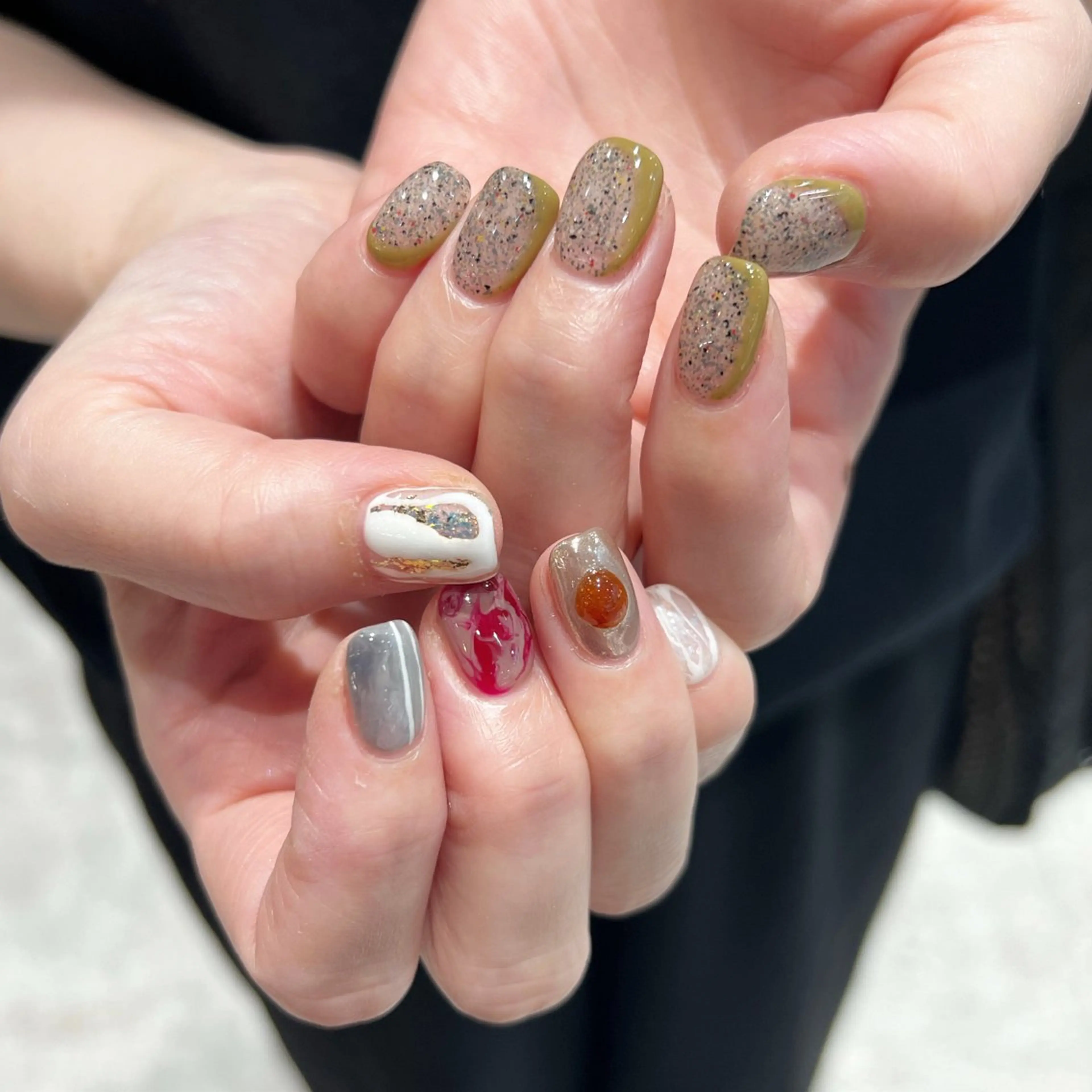 ネイル 個性派ニュアンス ネイル Nao.のネイルデザイン