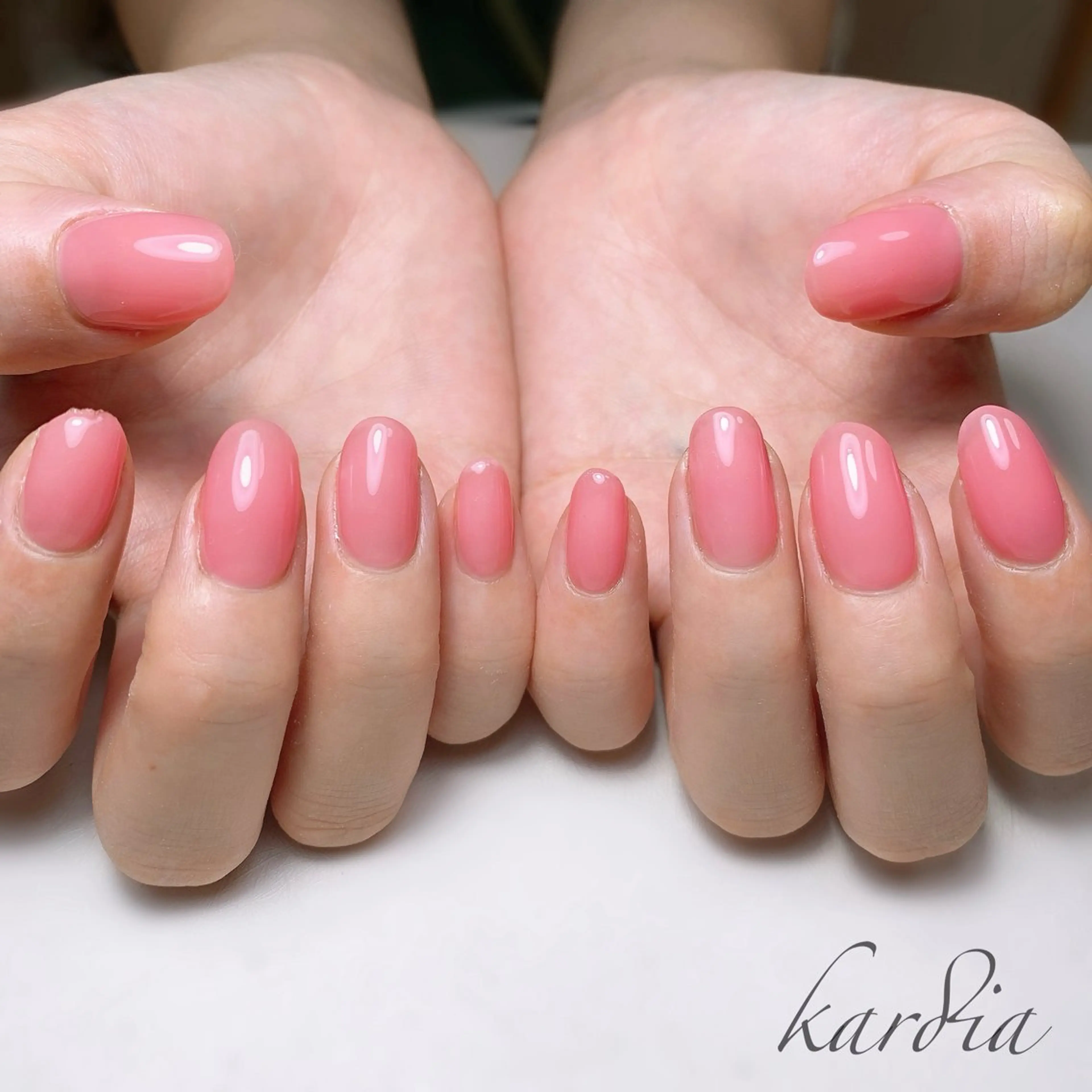 ネイル ハンドネイル καρδιά -ｶﾙﾃﾞｨｱ-のネイルデザイン