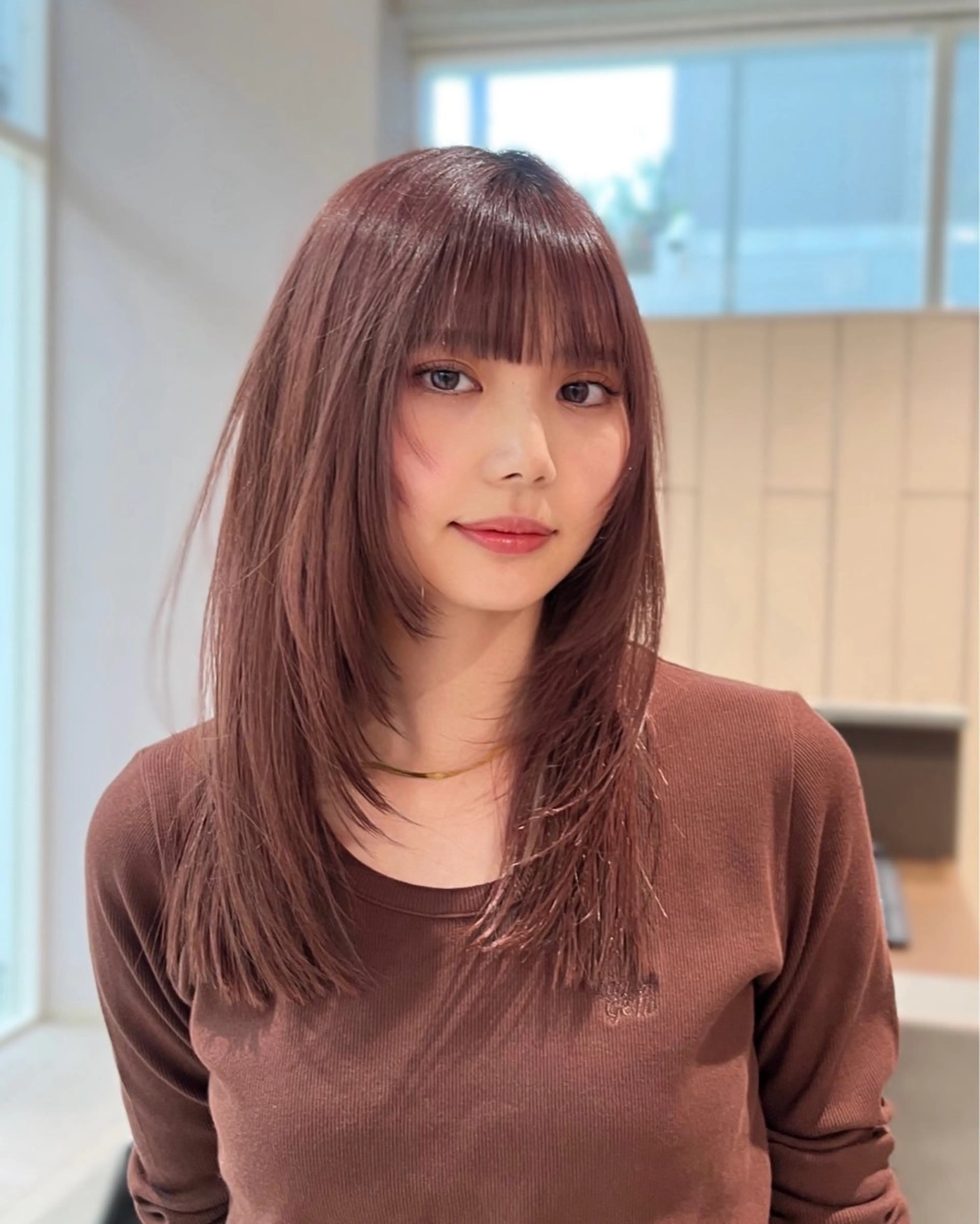 セミロング カラー カット ヘアカラー 後藤 愛美/ボブ/レイヤーのヘアスタイル