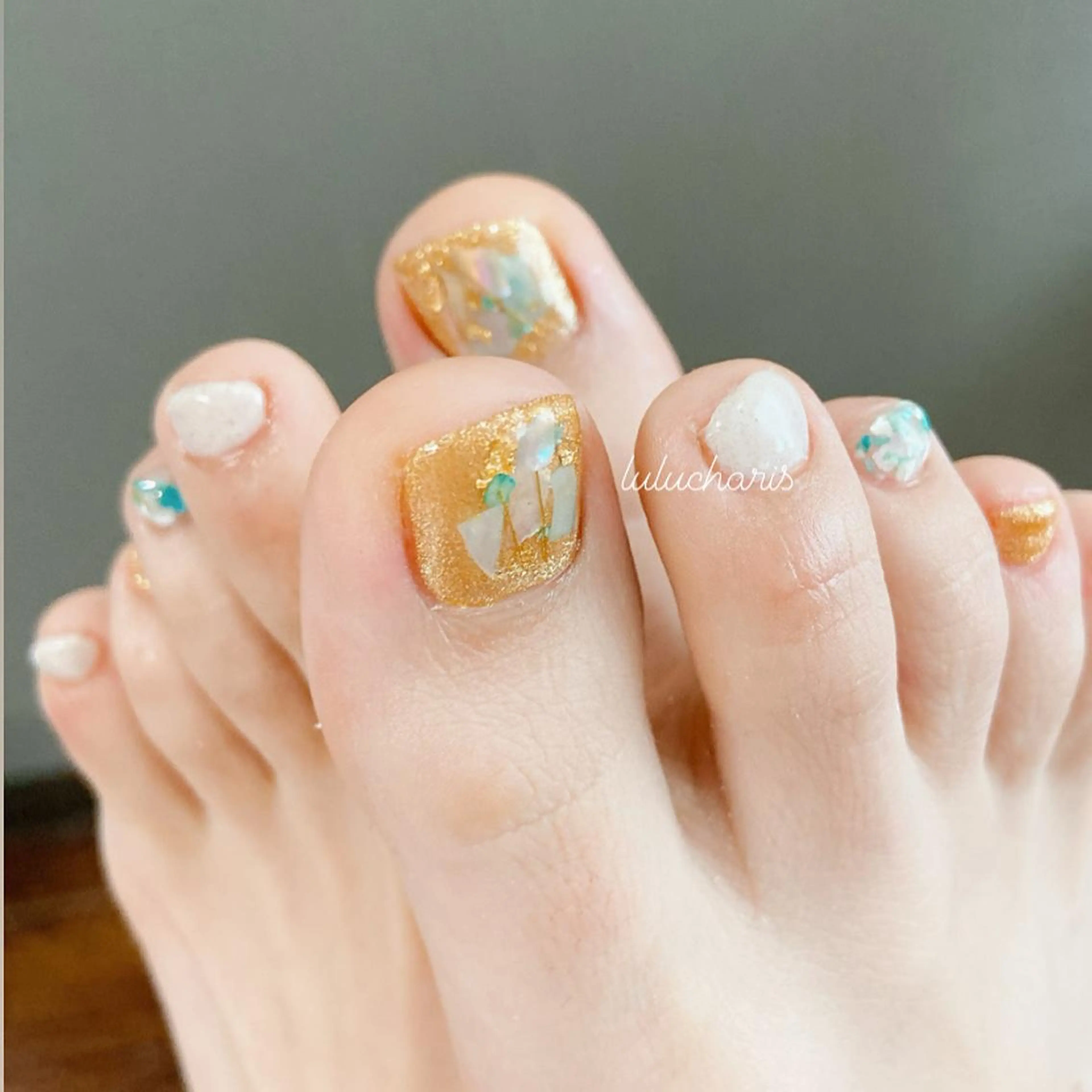 ネイル フットネイル Lulu charisu所属・lulucharis nailのネイルデザイン