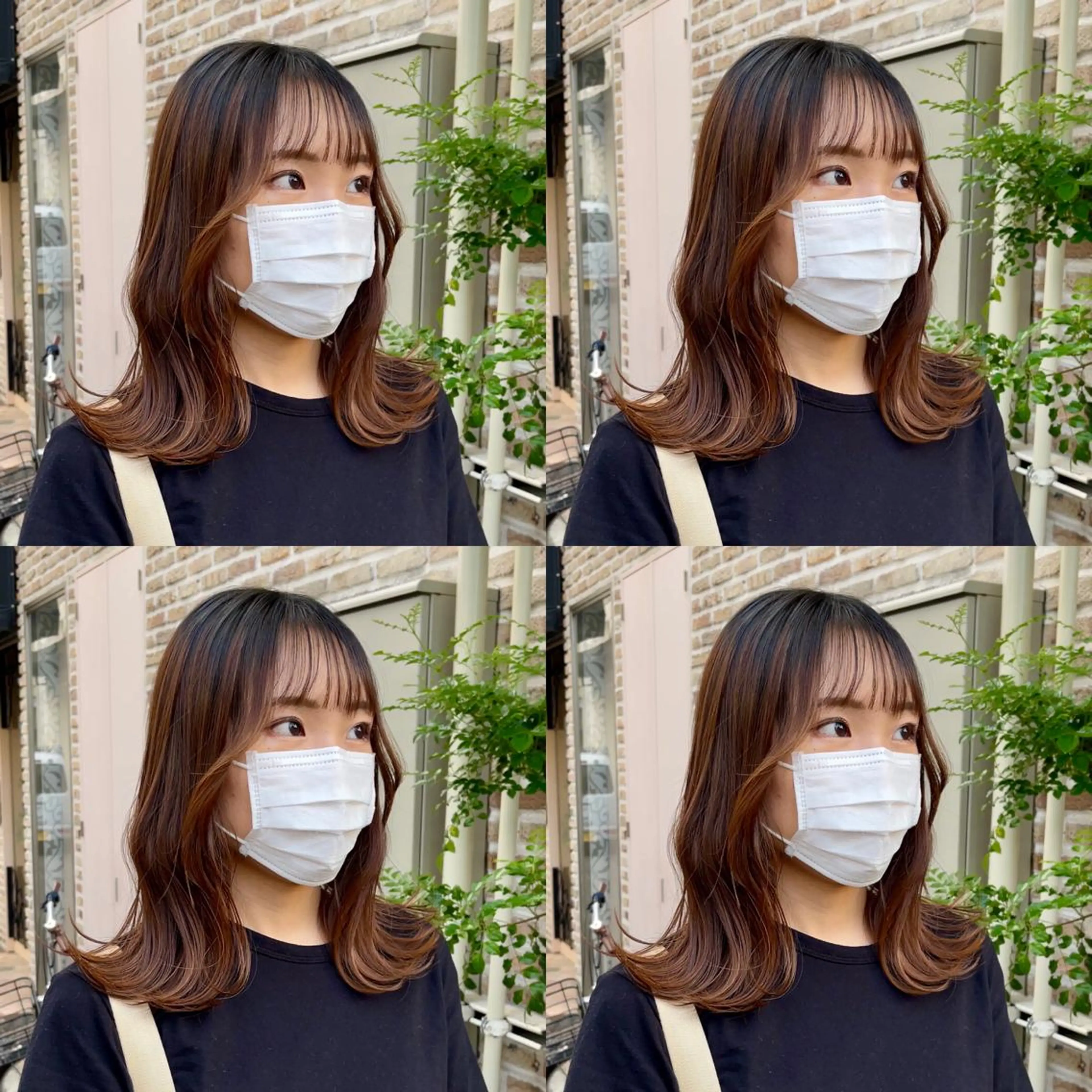 ミディアム くびれヘア 伸ばしかけ 似合わせカット 小顔カット カット ヘアカラー トリートメント ヘアセット 大人可愛い透明感🌟 小顔・韓国髪🌟野中のヘアスタイル