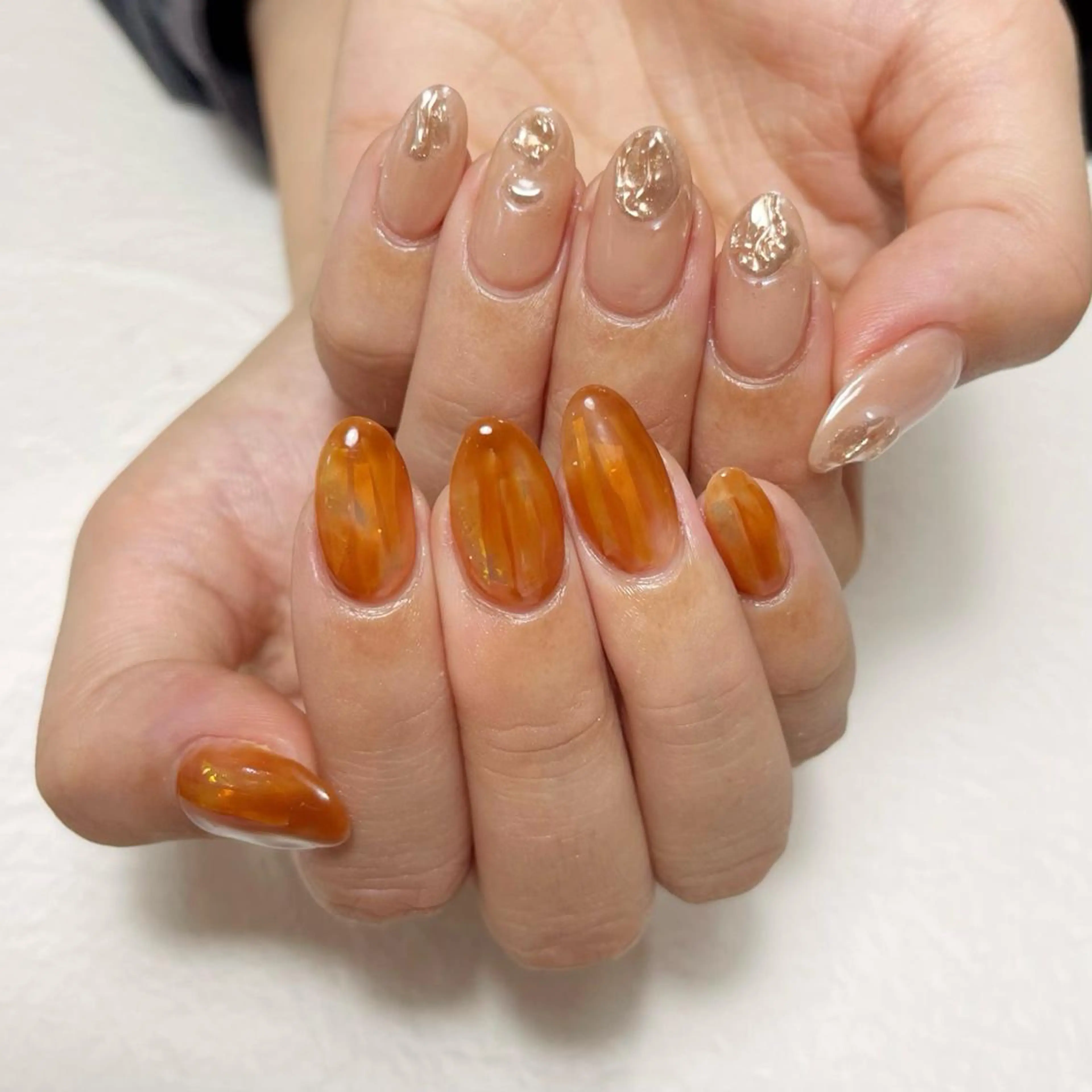 ネイル アートネイル フットネイル ジェルネイル キラキラネイル 韓国ネイル Y nail なんば堀江店のネイルデザイン