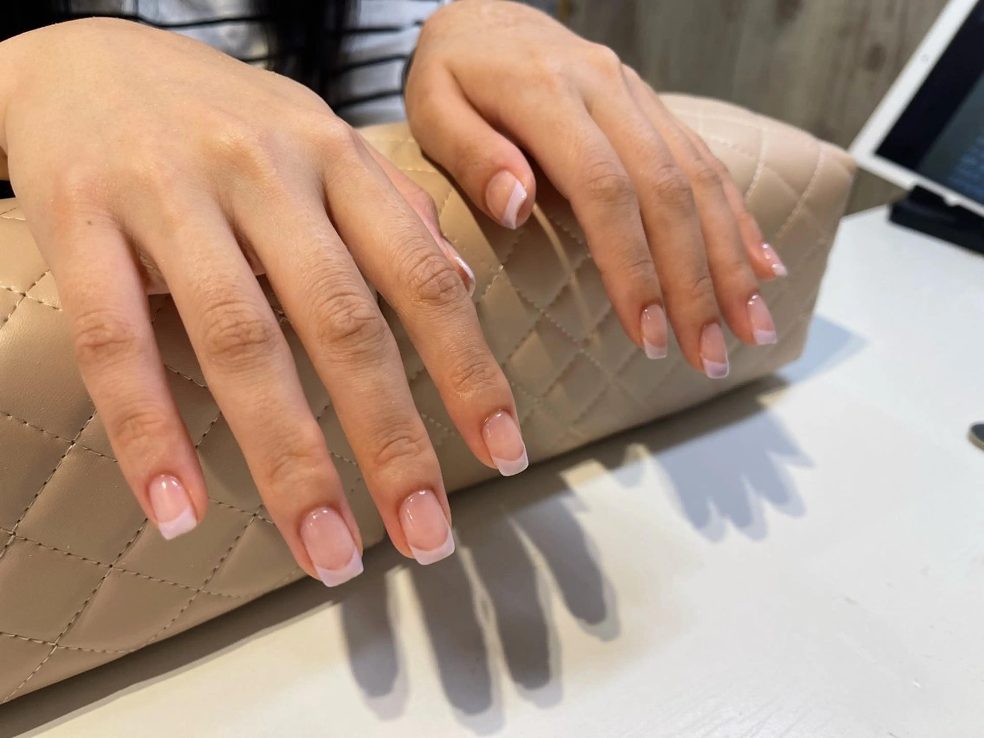 ネイル フレンチネイル ピンク ハンドネイル i. ayakaのネイルデザイン