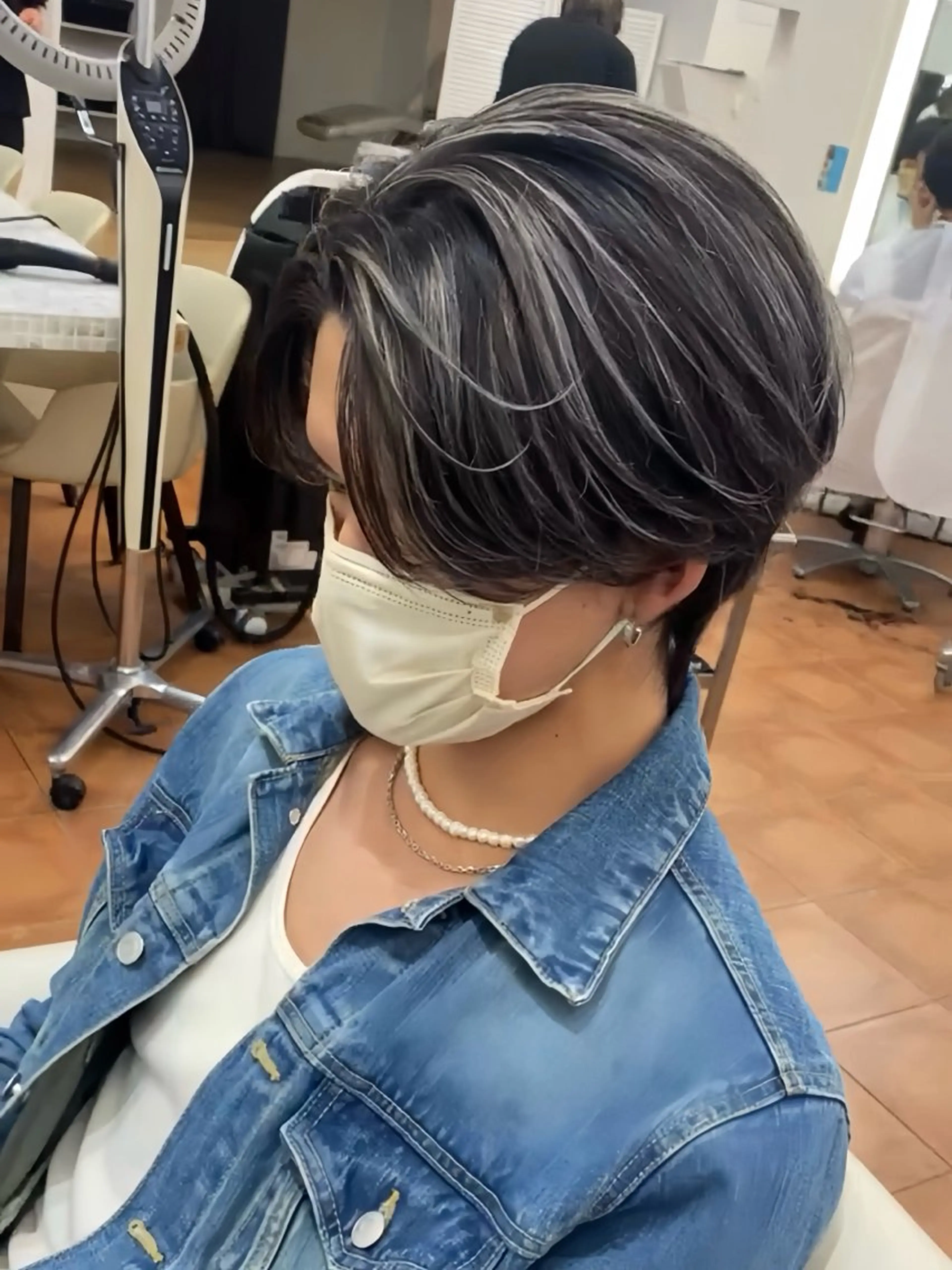 カラー メンズ カット ヘアカラー トリートメント メンズカット ‪‪/メッシュのヘアスタイル