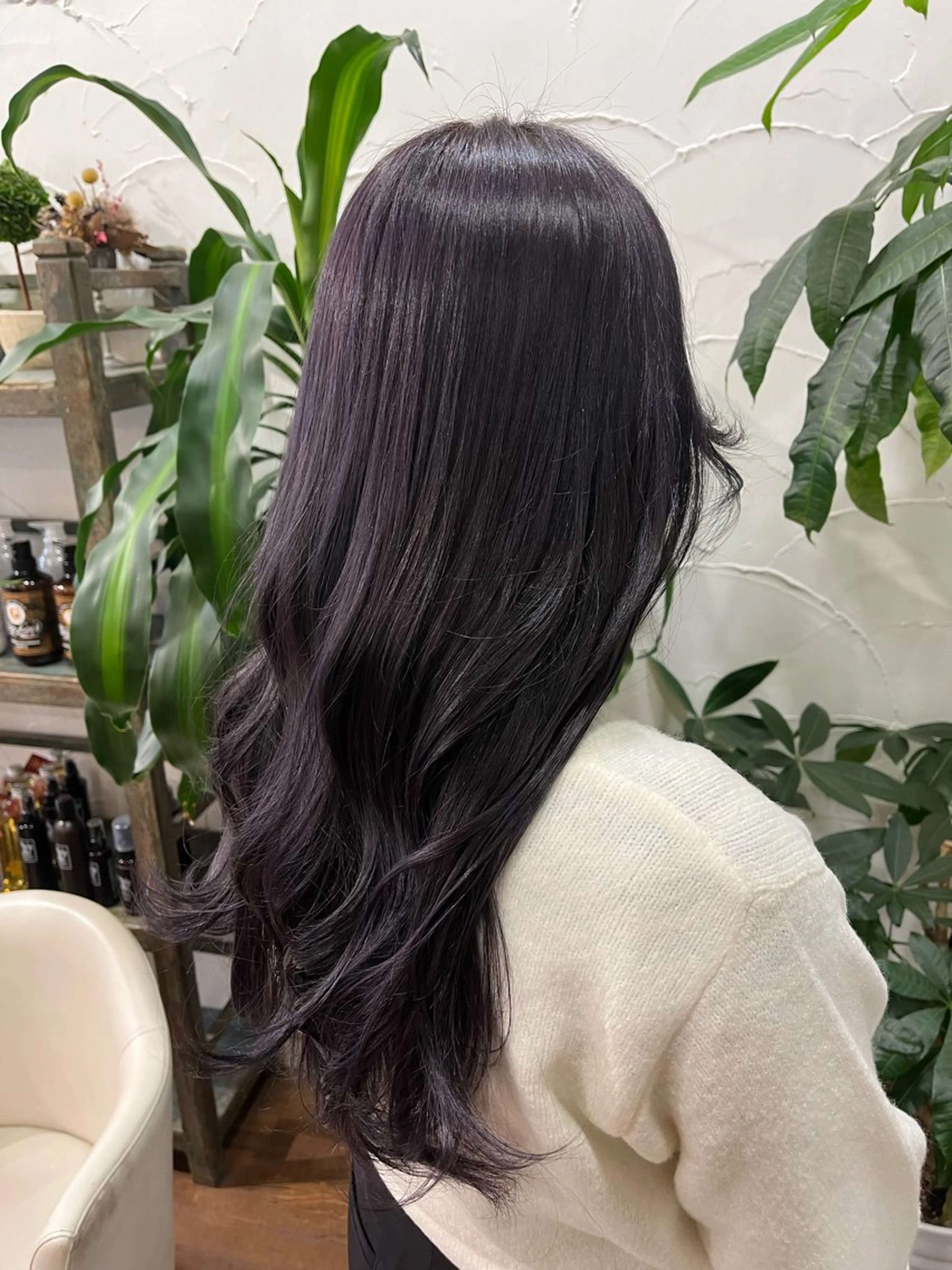 ロング カラー ブリーチ ラベンダーカラー ラベンダーグレー ヘアカラー トリートメント Eleanor 池袋 🧸Madoka🧸のヘアスタイル
