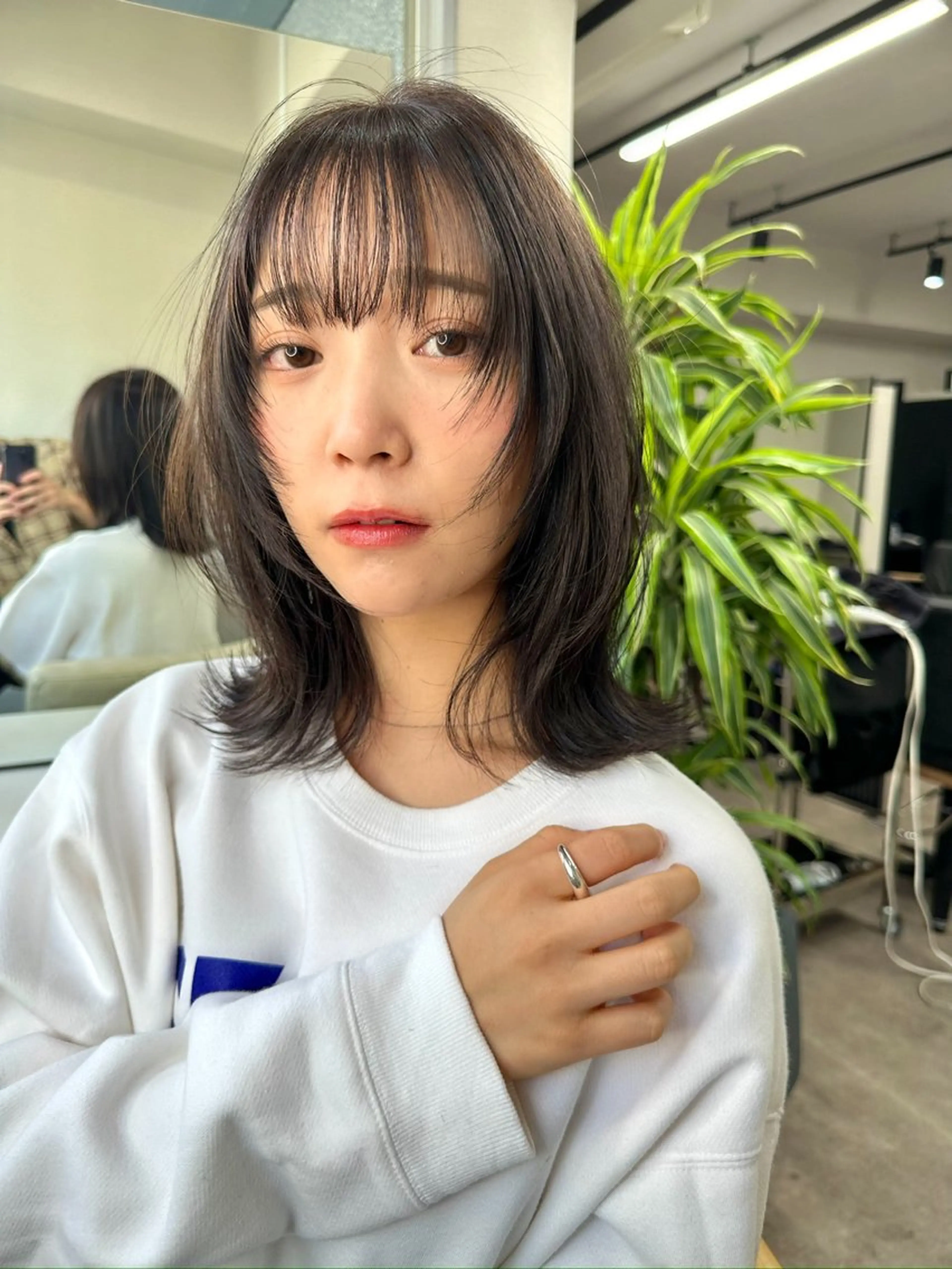 ミディアム レイヤーカット ウルフカット 🌟ブリーチ/ ウルフカット渋谷☀️のヘアスタイル