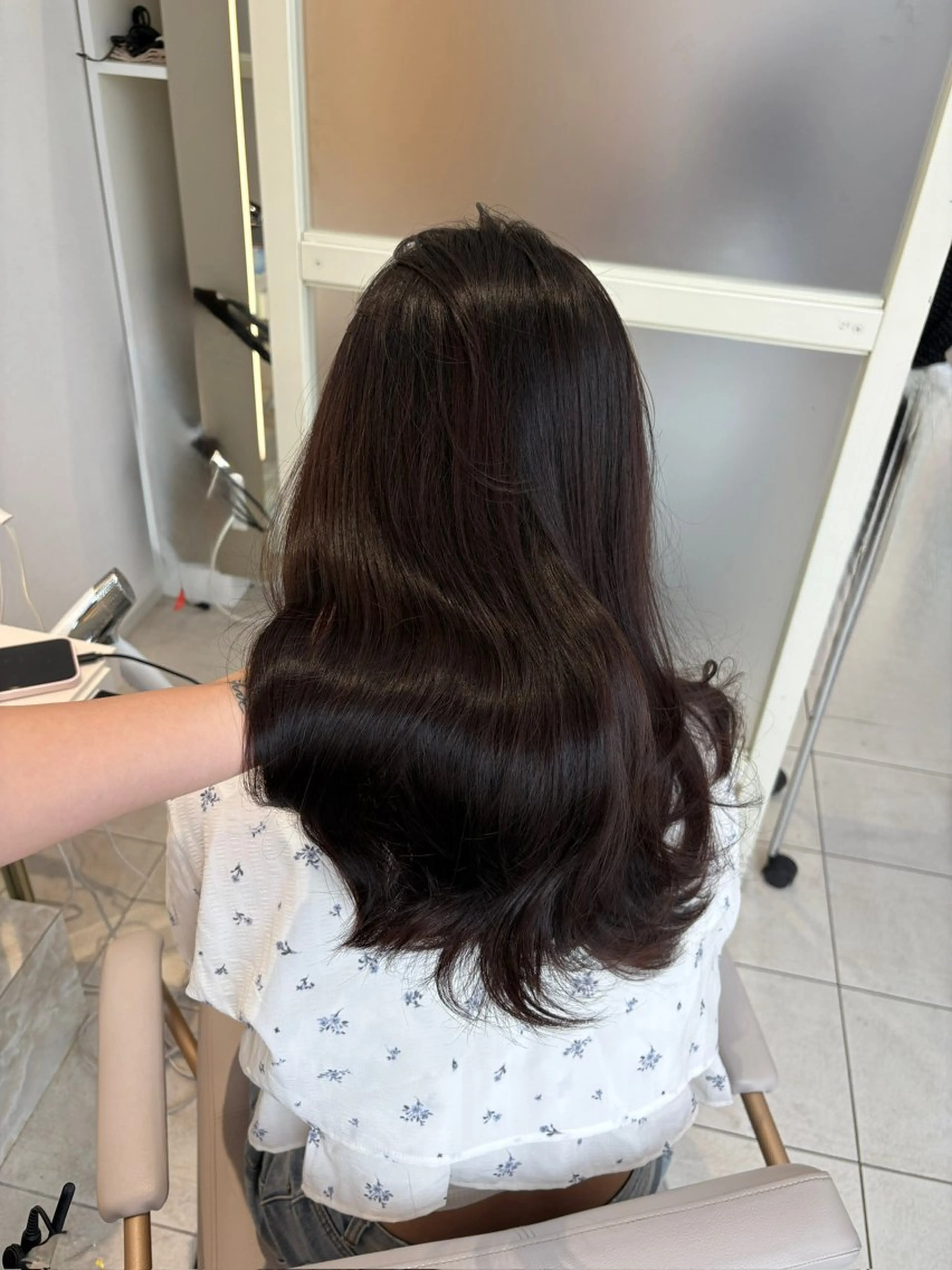 セミロング ヘアカラー トリートメント Hina🤎ベージュ 、グレージュ🤎のヘアスタイル