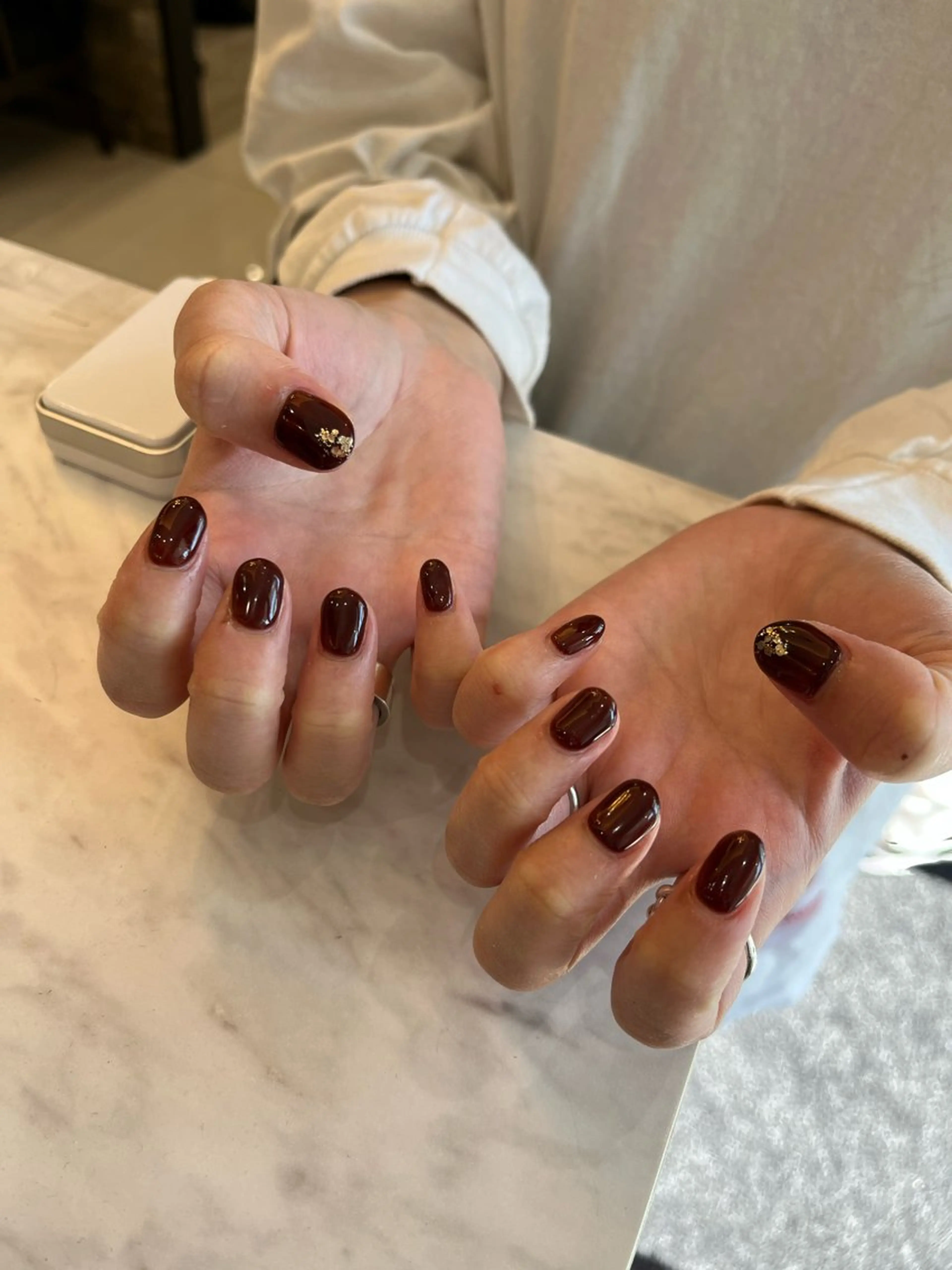 ネイル ラメ(グリッター) ワンカラーネイル ハンドネイル arl Nail💅日置友梨のネイルデザイン