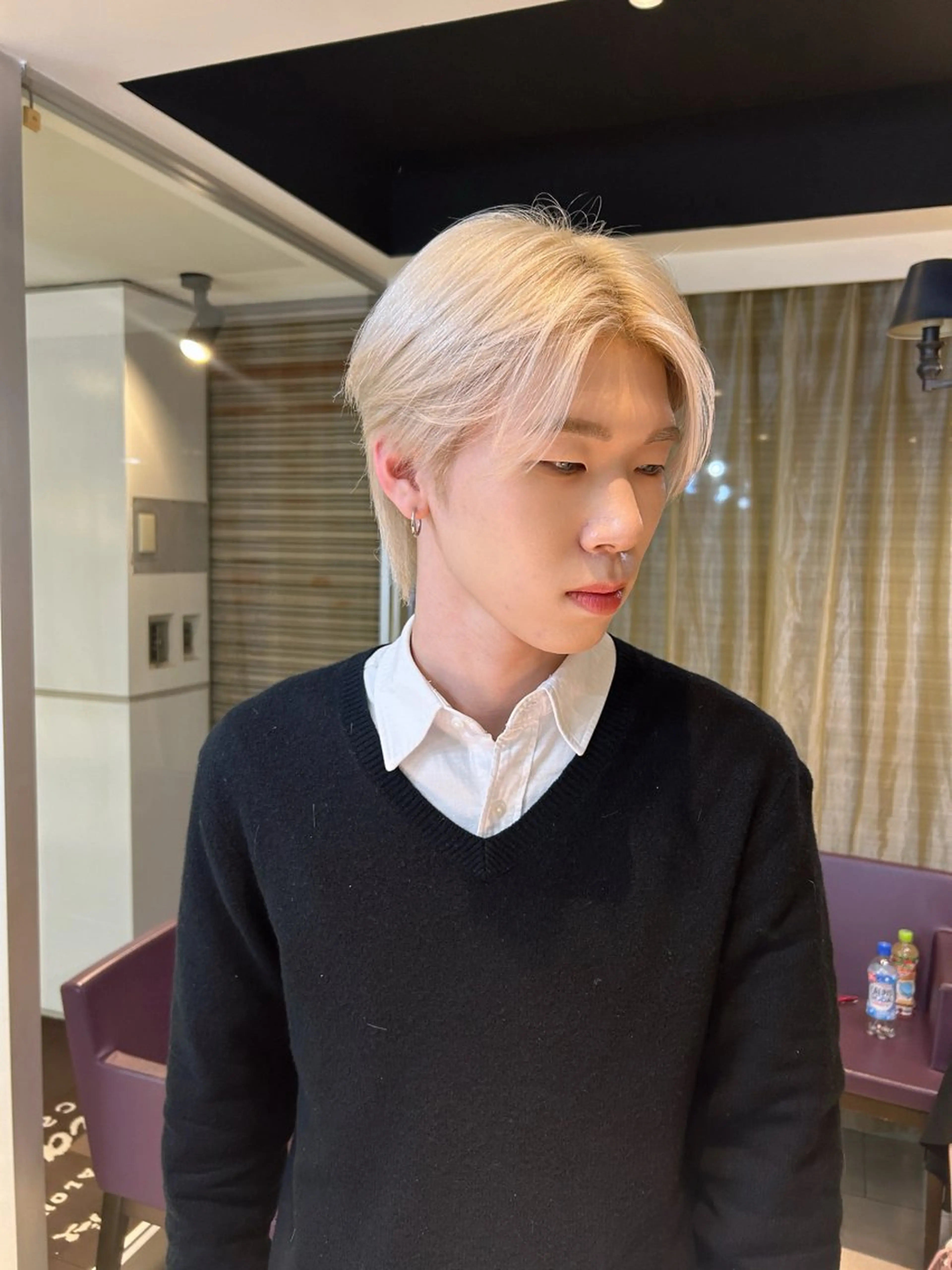 ミディアム カラー メンズ ヘアカラー 甲斐 司のヘアスタイル