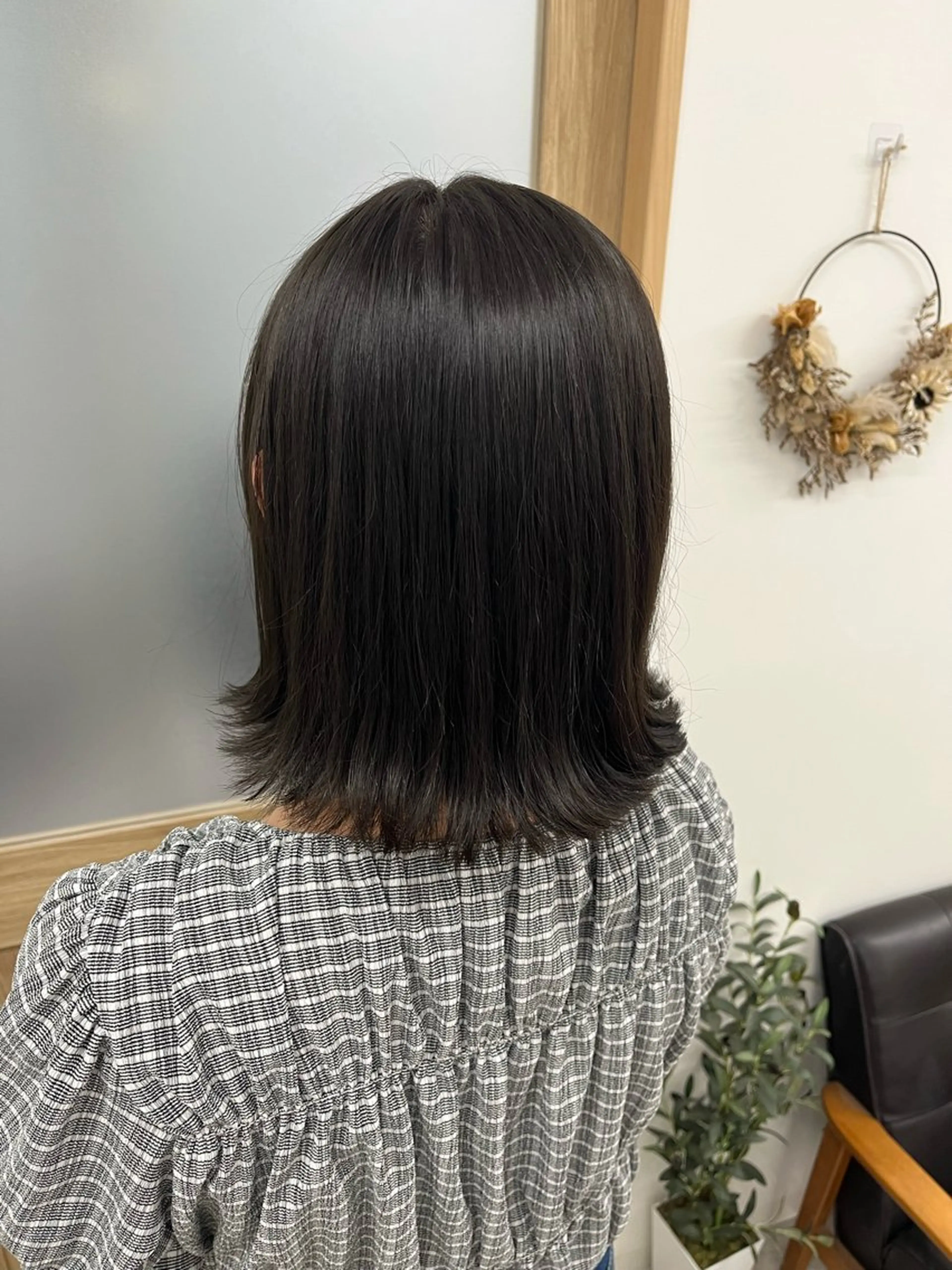 ミディアム カラー ベージュカラー オリーブベージュ カット ヘアカラー トリートメント 🫧ぷる艶カラー🫧 Yuubi🦩のヘアスタイル