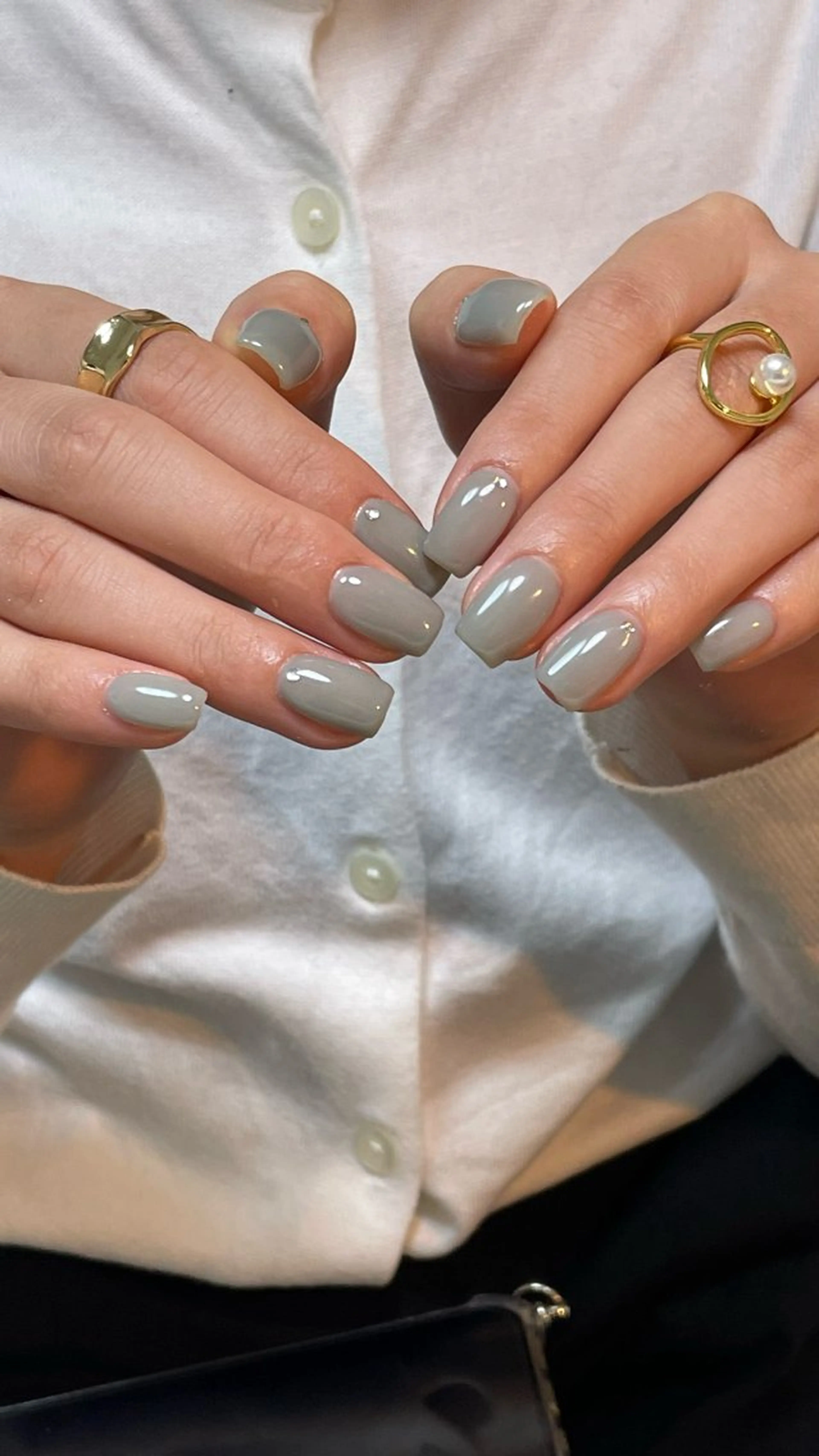 ネイル 韓国ネイル オフィスネイル ワンカラーネイル シンプルネイル バレンタイン ハンドネイル m.nail salonのネイルデザイン