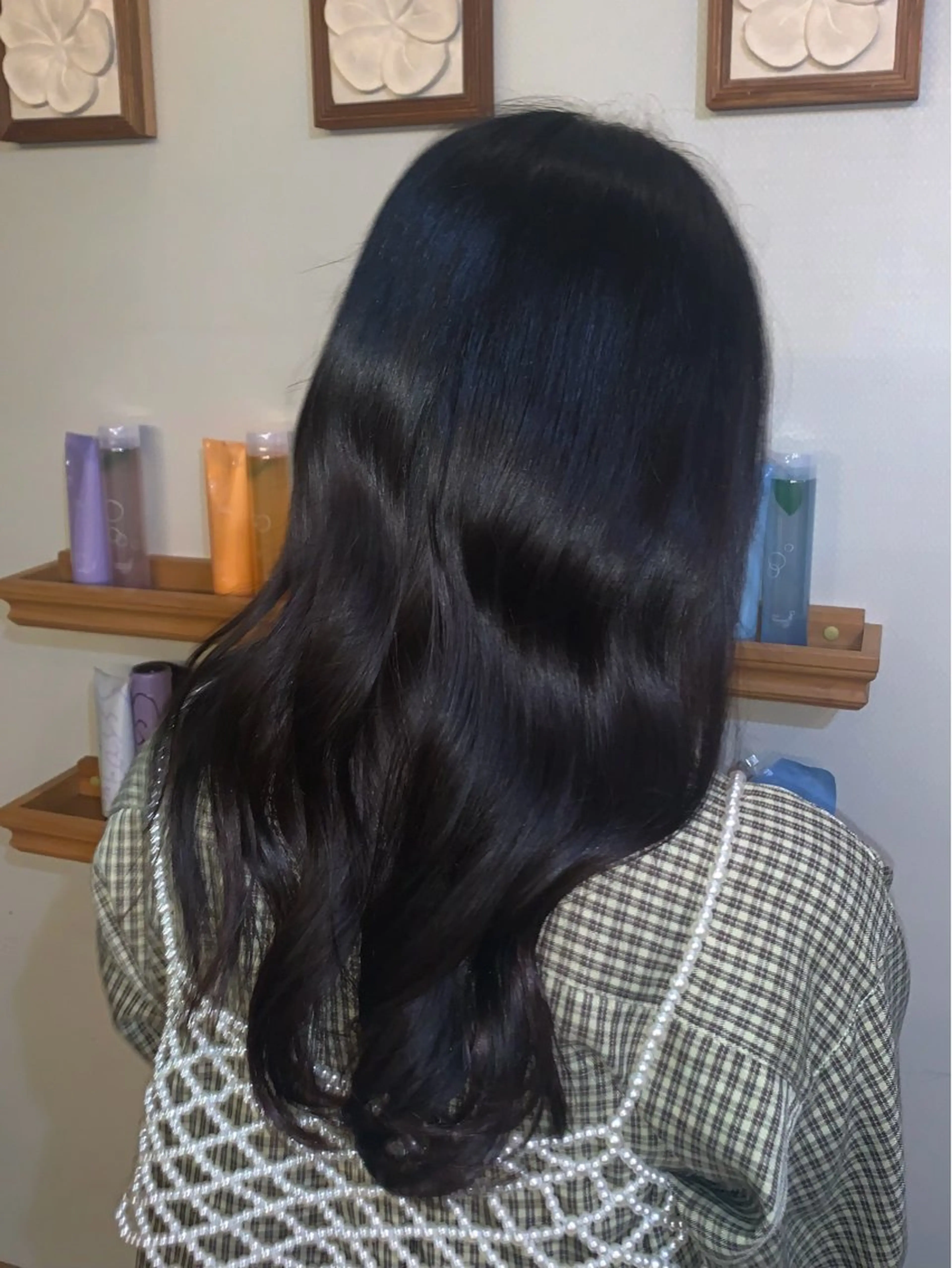 ✿カラーリタッチ(根元カラー)4cm＋𝐀𝐮𝐣𝐮𝐚 𝐫𝐢𝐜𝐡トリートメント(¥2,750)✿の写真