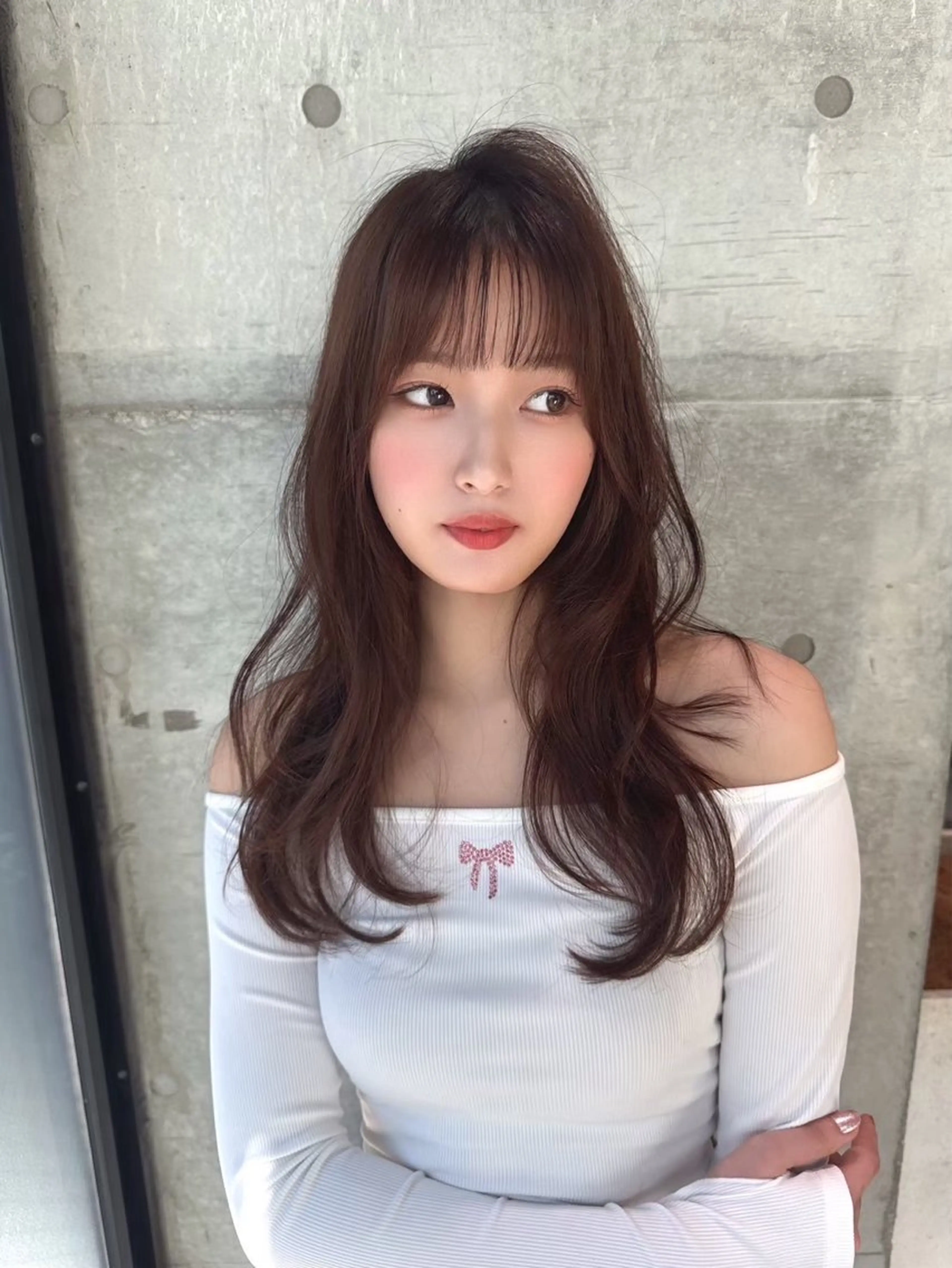ロング カラー カット ヘアカラー トリートメント Shousui Mutsumiのヘアスタイル