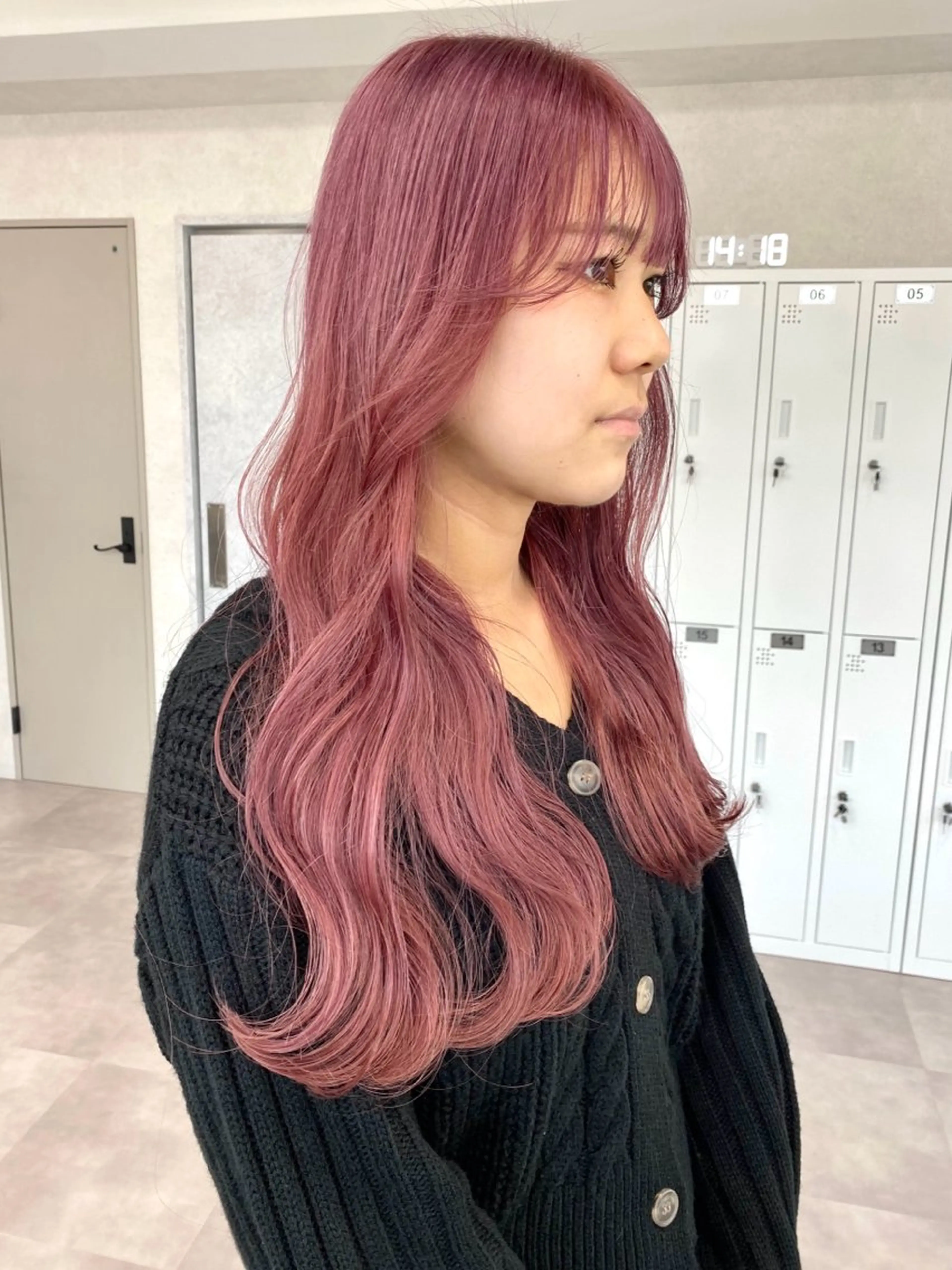 ロング ヘアカラー トリートメント 暖色カラー🎀 Kanon♡のヘアスタイル