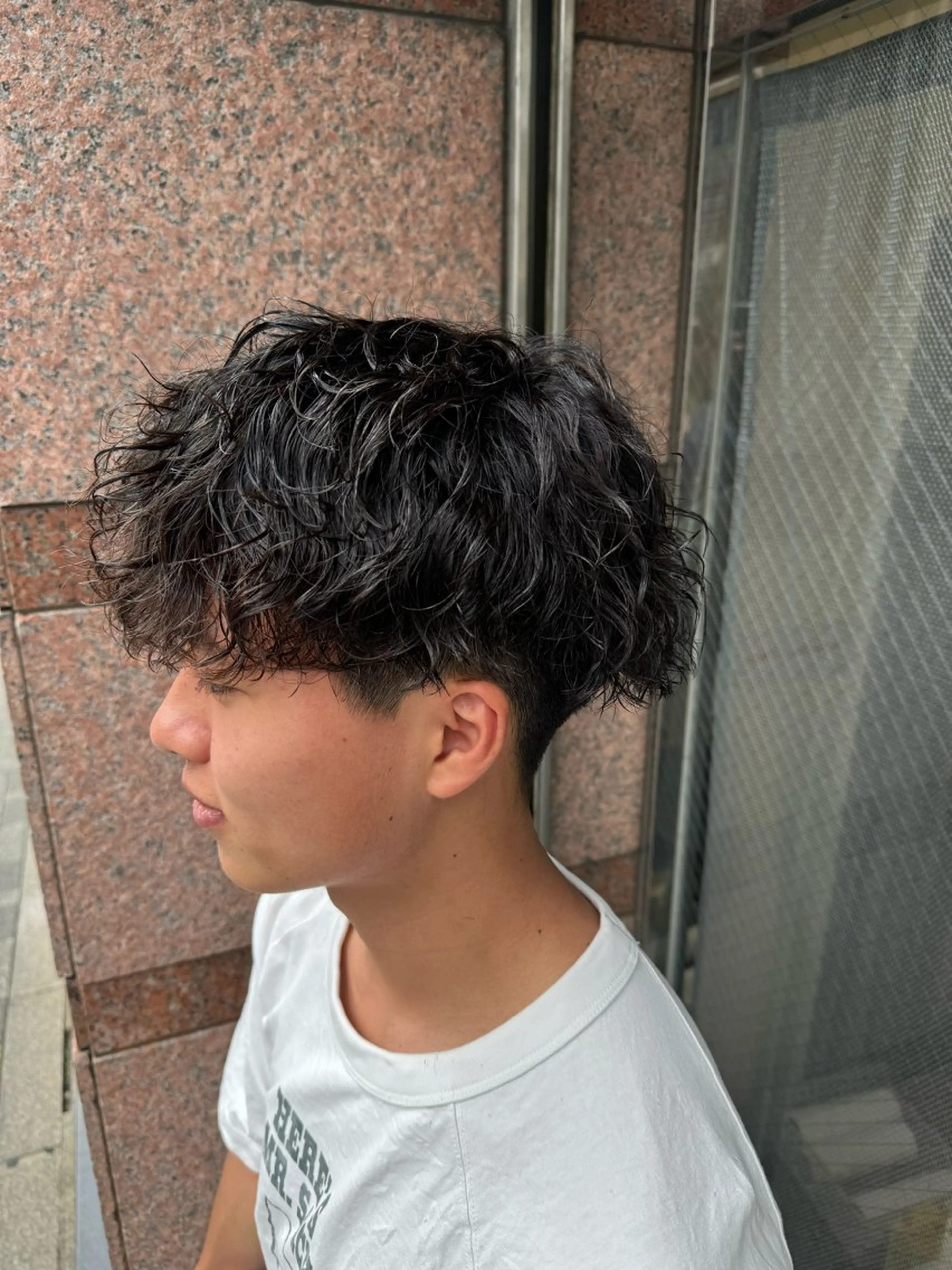 パーマ メンズ カット パーマ パーマ/京都駅 /メンズ/藤井 翔のヘアスタイル