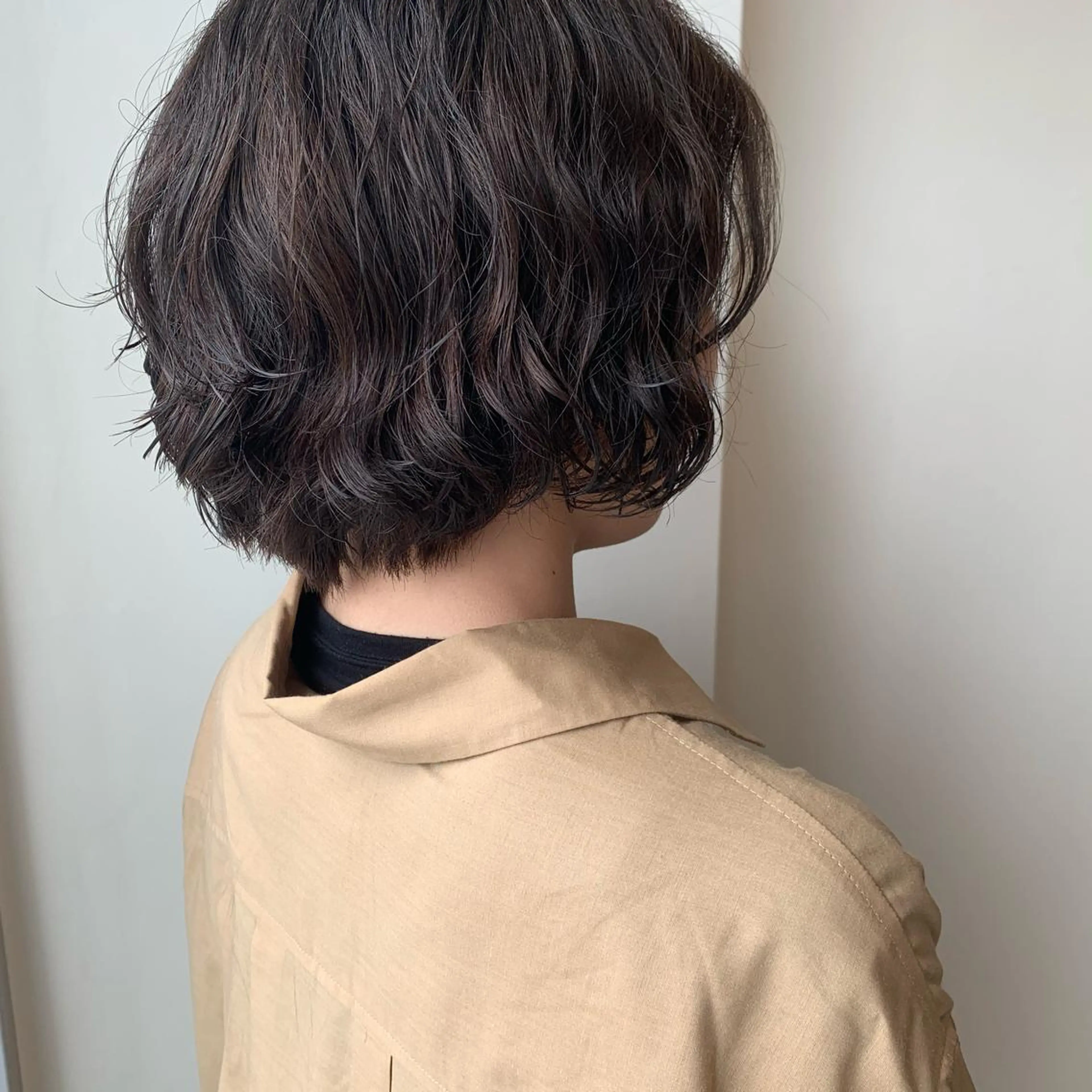 ショート カラー 透明感カラー ヘアカラー トリートメント ボブウルフ／ボブ Satsuki【名駅のヘアスタイル