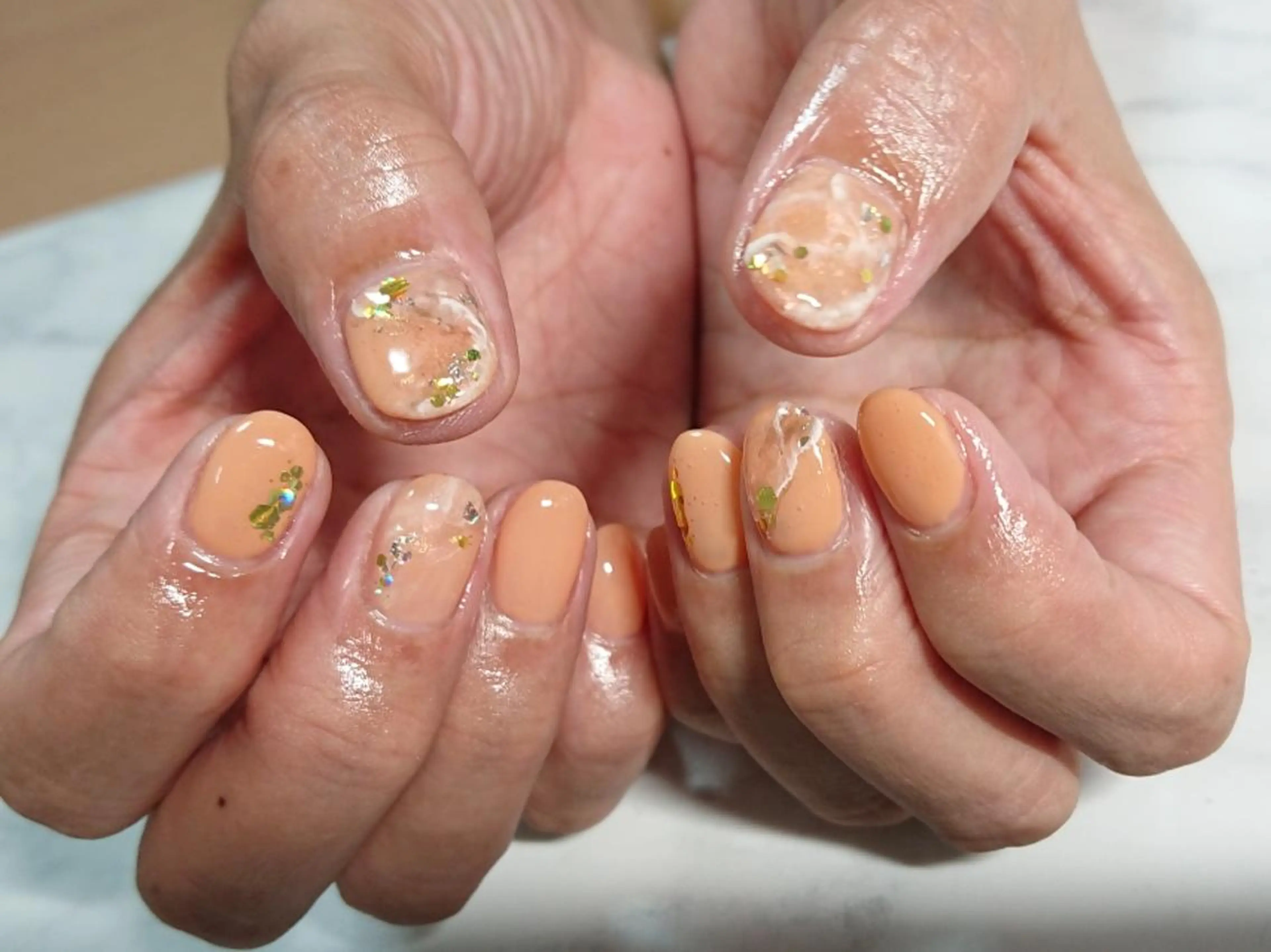 ネイル ハンドネイル shellnail さなえのネイルデザイン