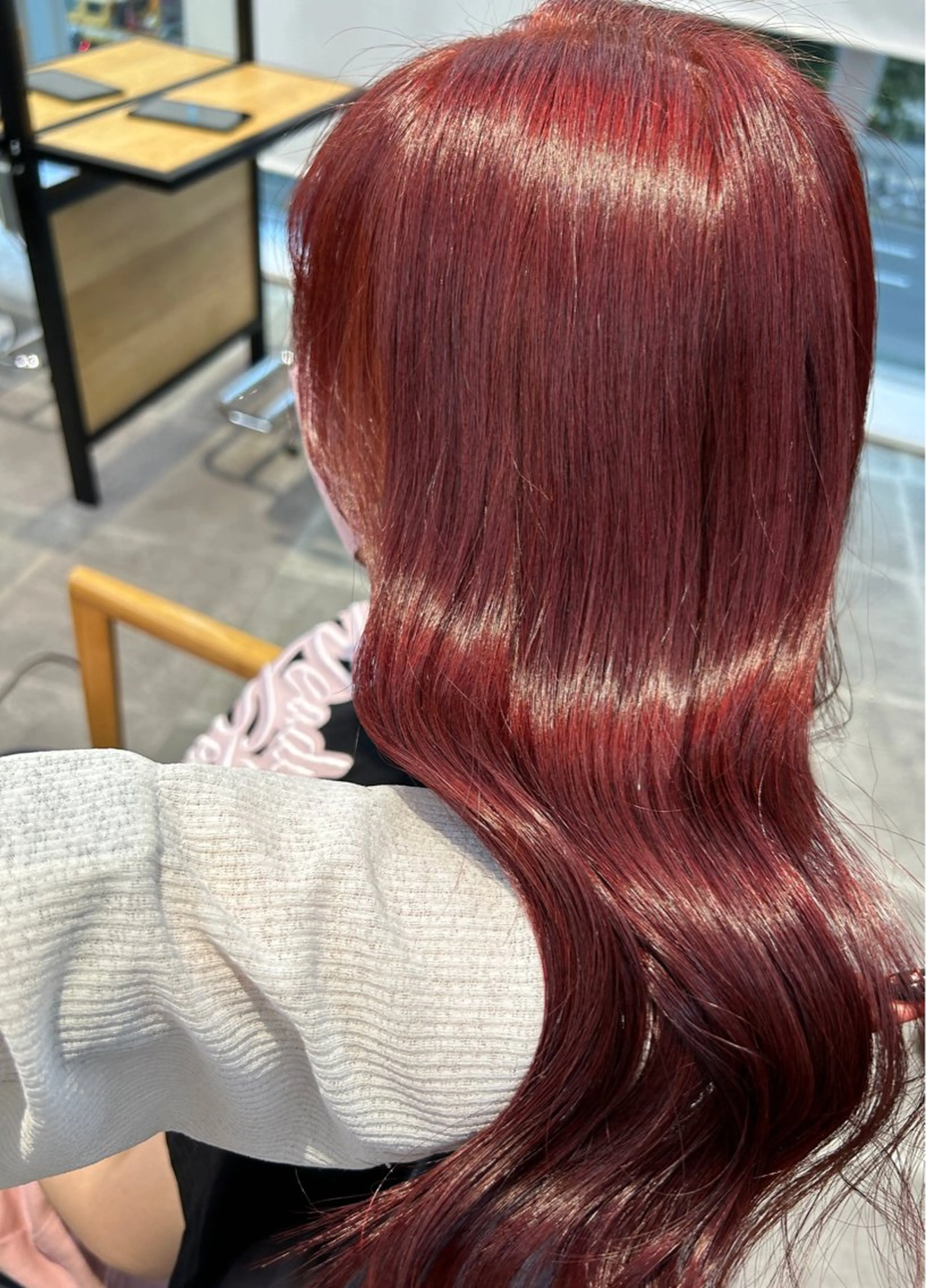 ロング カラー ヘアカラー トリートメント newi梅田🫧韓国 ヘア🫧sakiのヘアスタイル