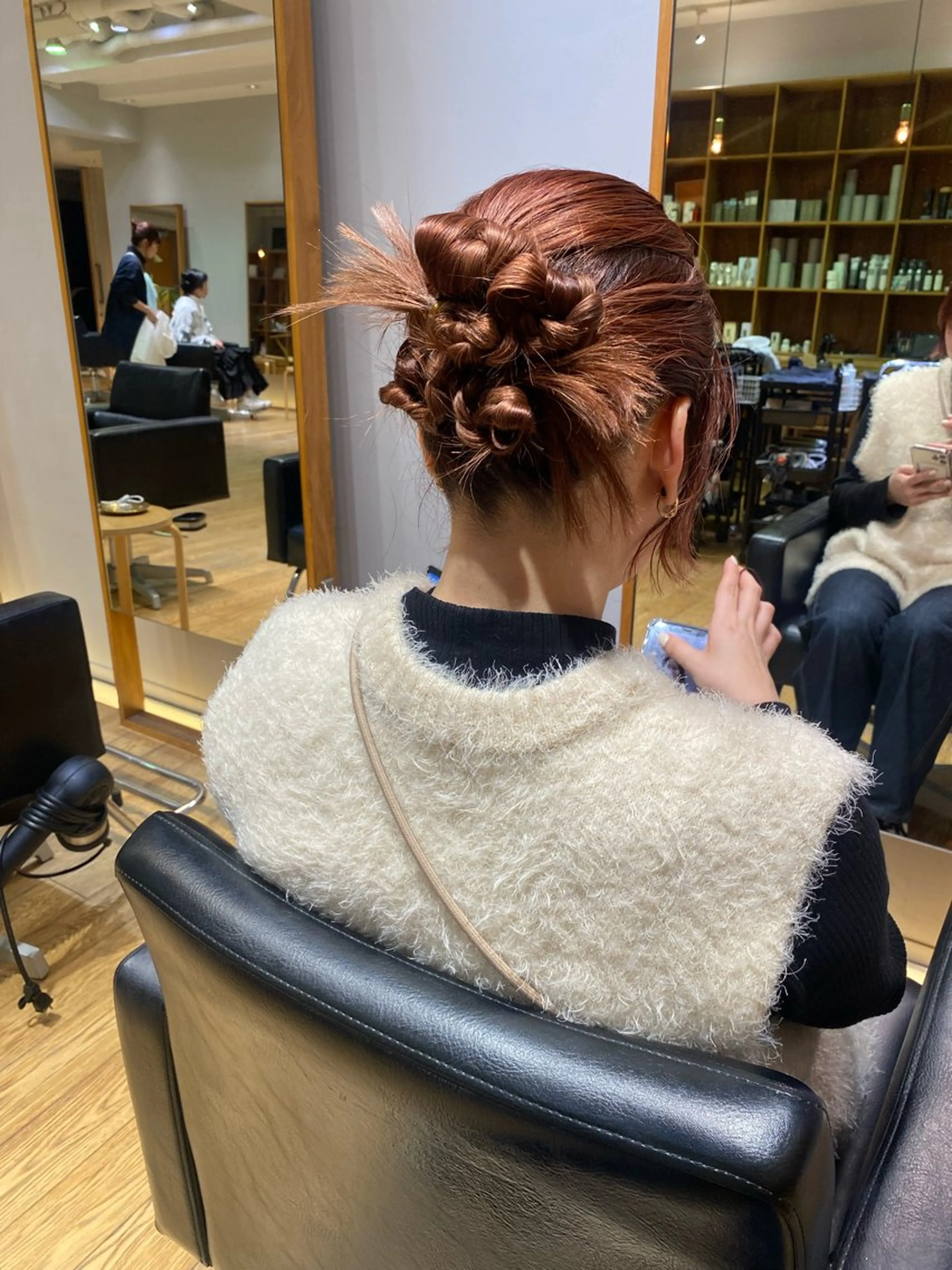 ミディアム ヘアアレンジ 【ヘアセット/美眉】 吉川玲のヘアスタイル