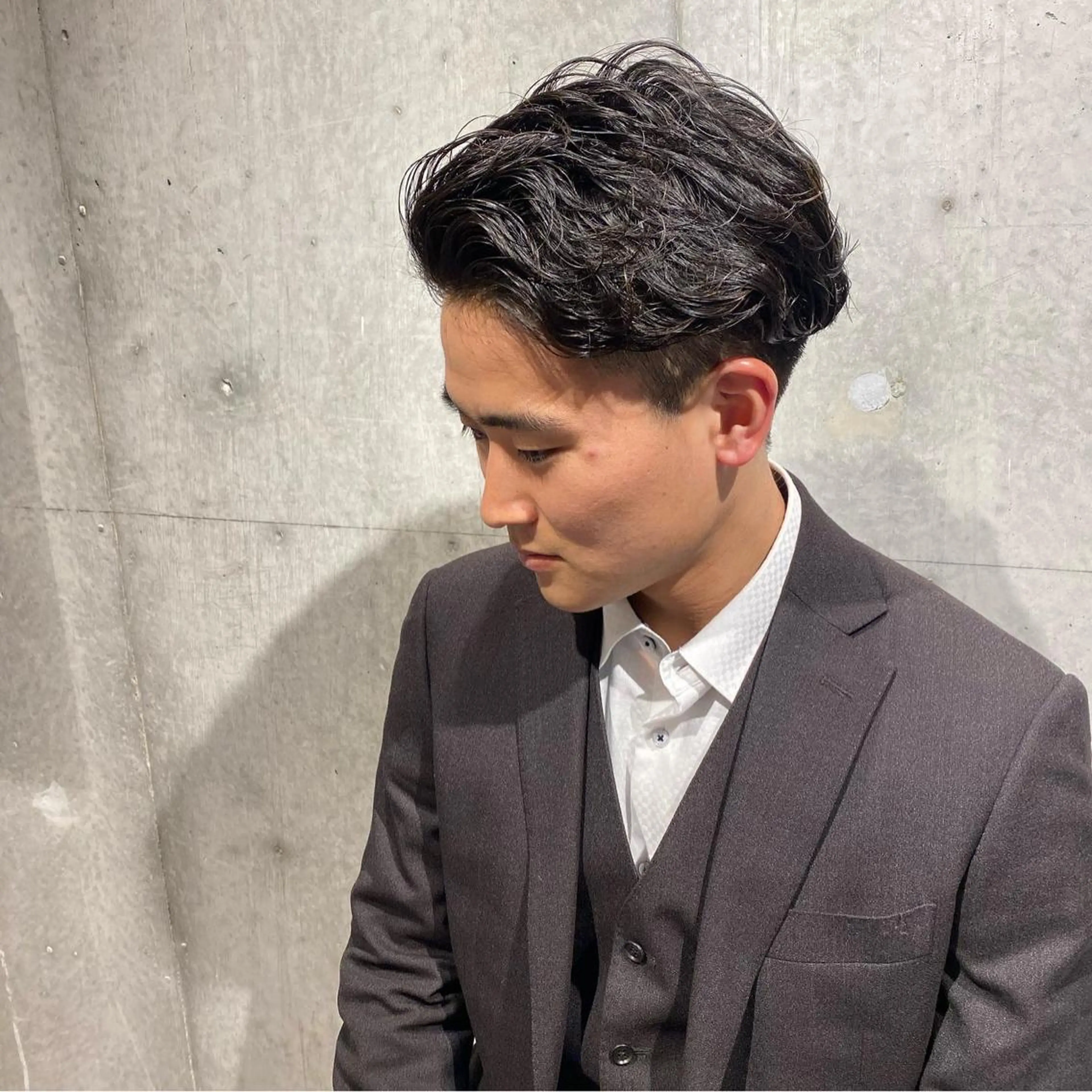 メンズ メンズパーマ カット パーマ SALOWIN 原宿ILSalice所属・ナチュラル特化 低価格/ＪＯのヘアスタイル