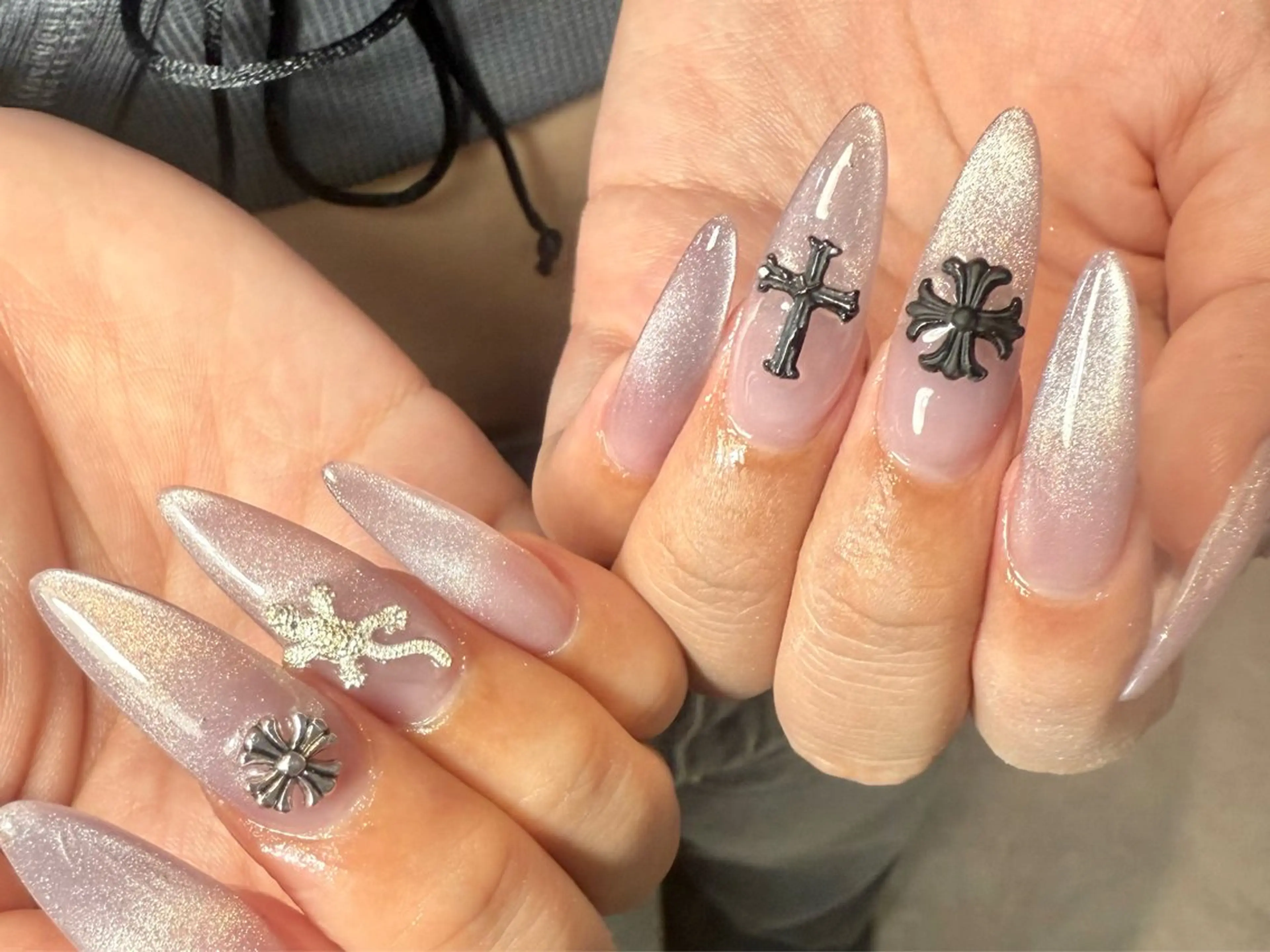 ネイル アートネイル 長さ出し ジェルネイル スカルプネイル ハンドネイル salute本店 💜なかやまさちこのネイルデザイン