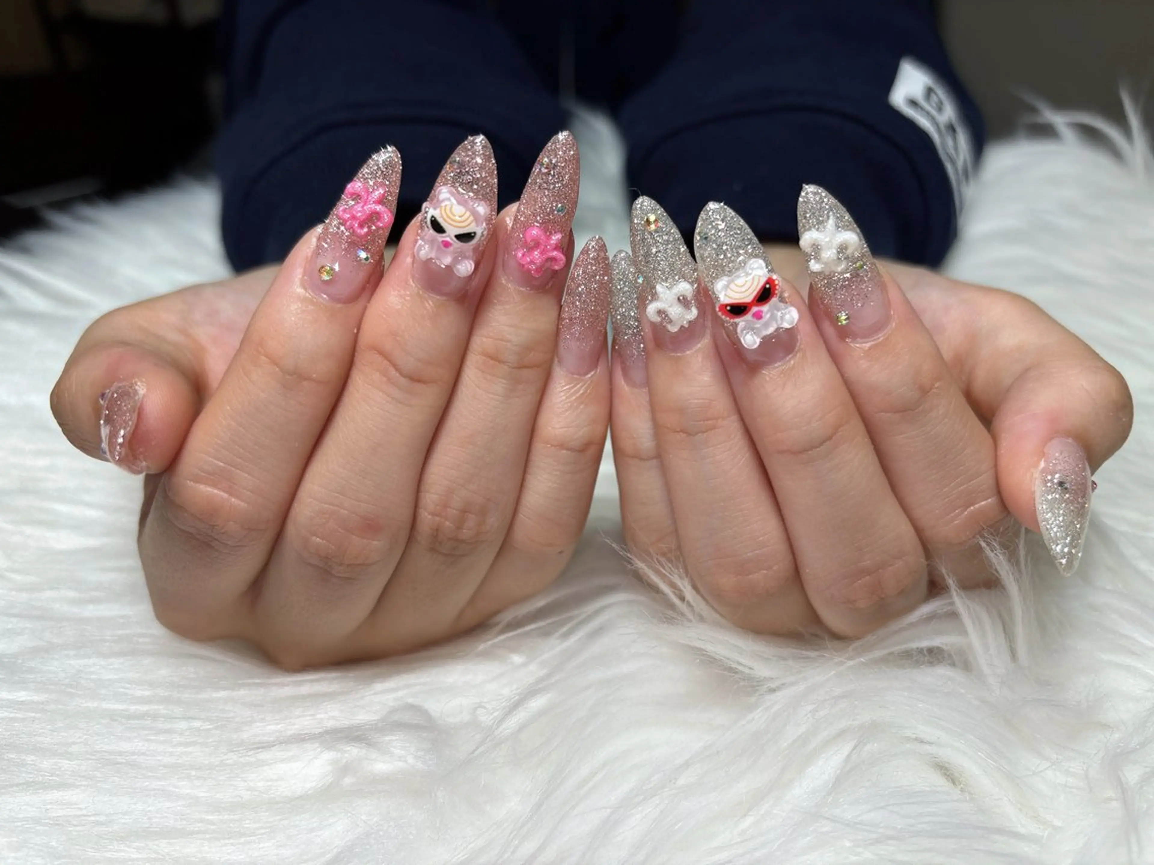 ネイル ジェルネイル グラデーション ラメ(グリッター) ラメグラデーション 持ち込み a nailのネイルデザイン
