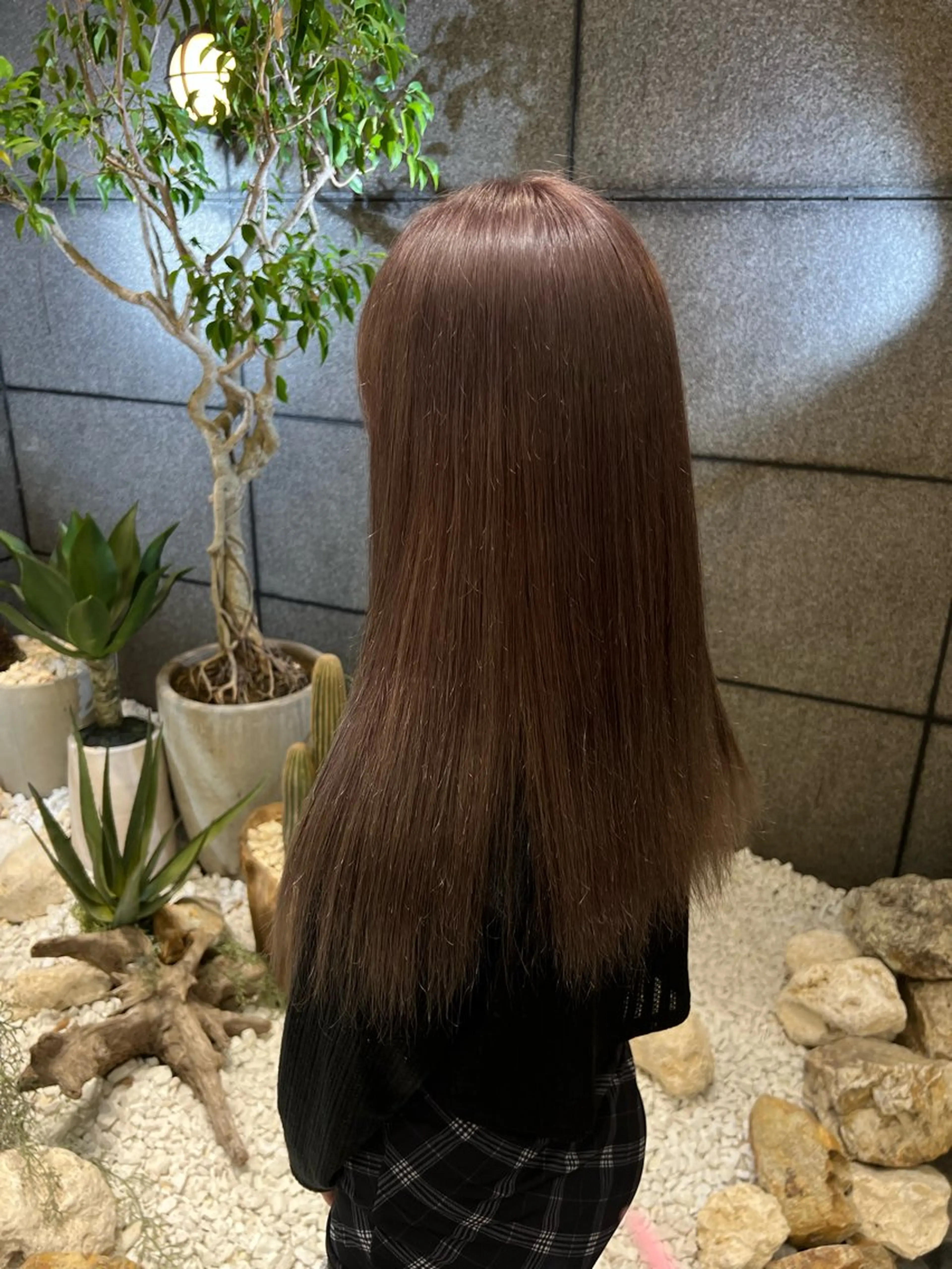 ロング ピンクブラウン 酸性ストレート/ カスミ🩰のヘアスタイル