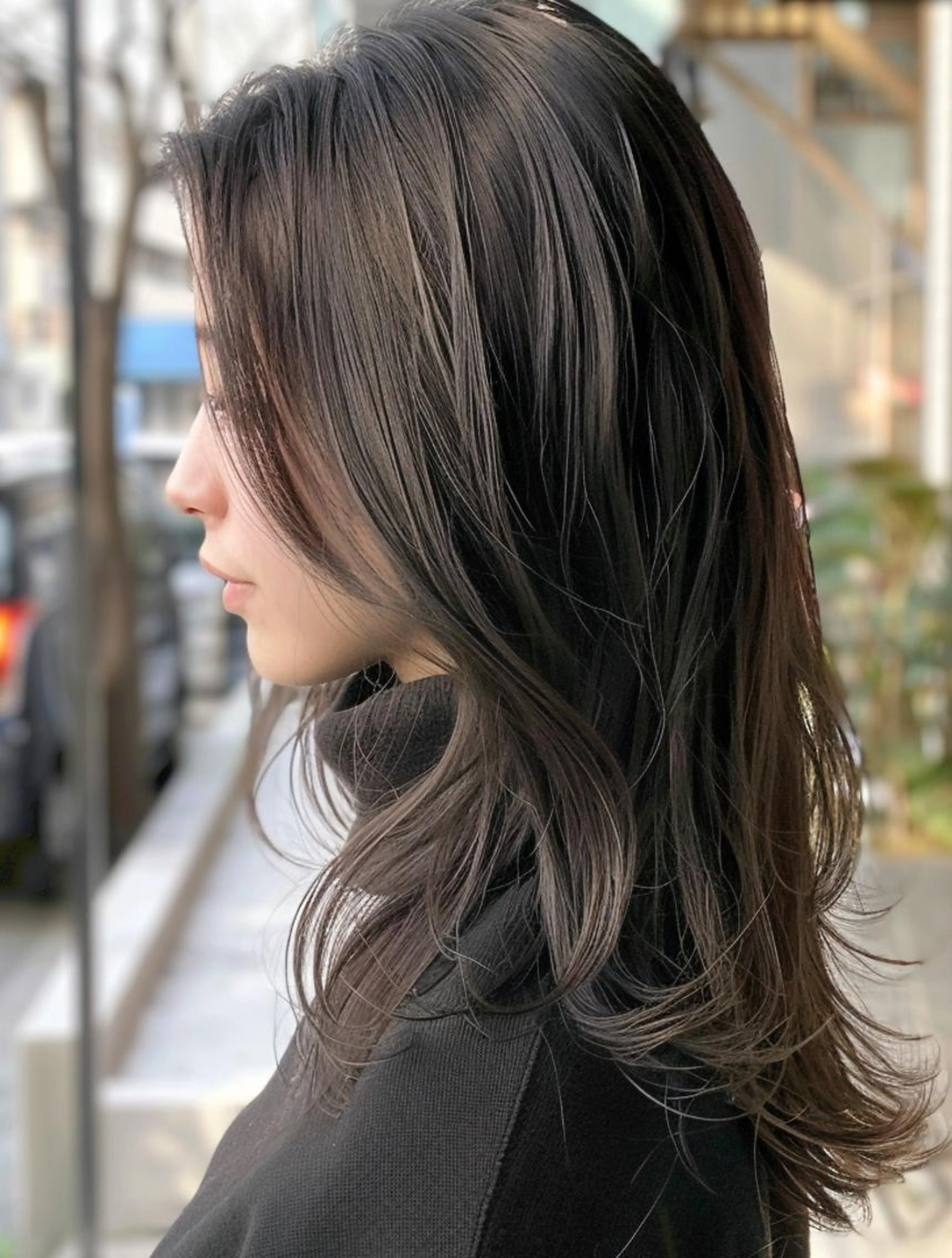 【ロング料金０円‼︎】似合わせカット+うる艶カラー+髪質改善2stepトリートメント ￥8700→￥5500の写真