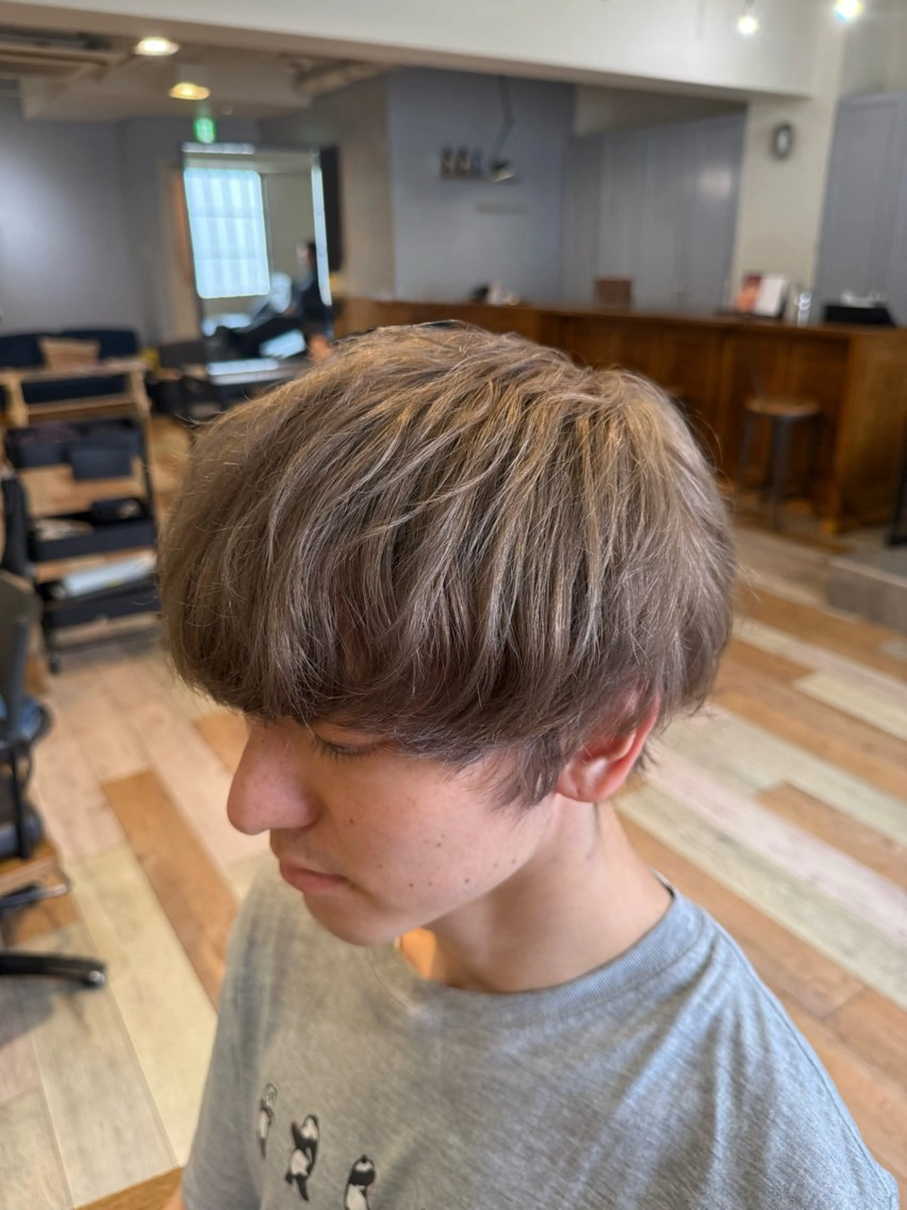 ショート カラー メンズ マッシュ 刈り上げ カット ヘアカラー メンズカット/パーマ 艶カラーTAIGA︎のヘアスタイル