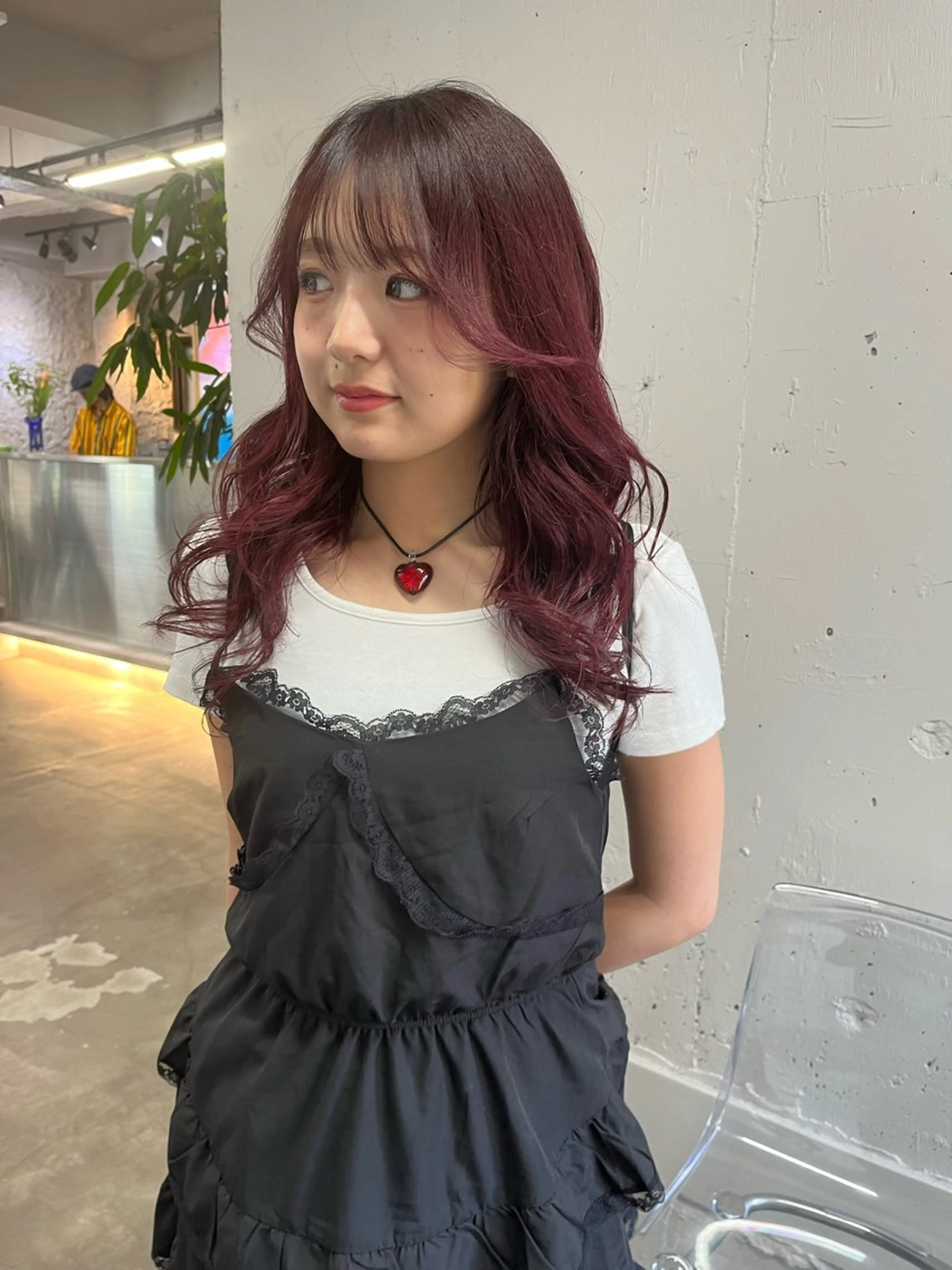 カラー ヘアカラー ロングレイヤー ¥0🎀MEIのヘアスタイル