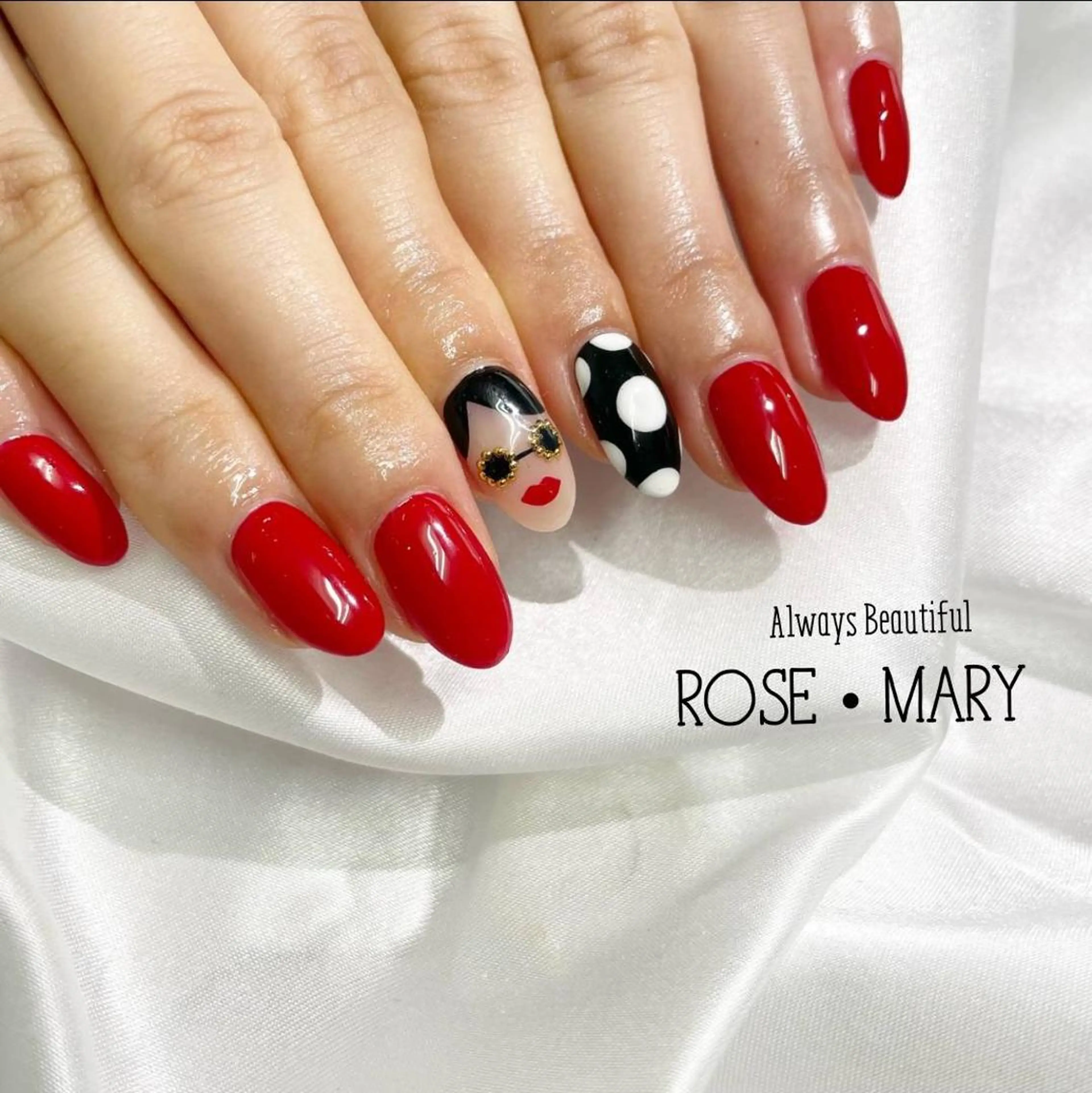 ネイル ハンドネイル ROSE・ MARY 鈴木のネイルデザイン