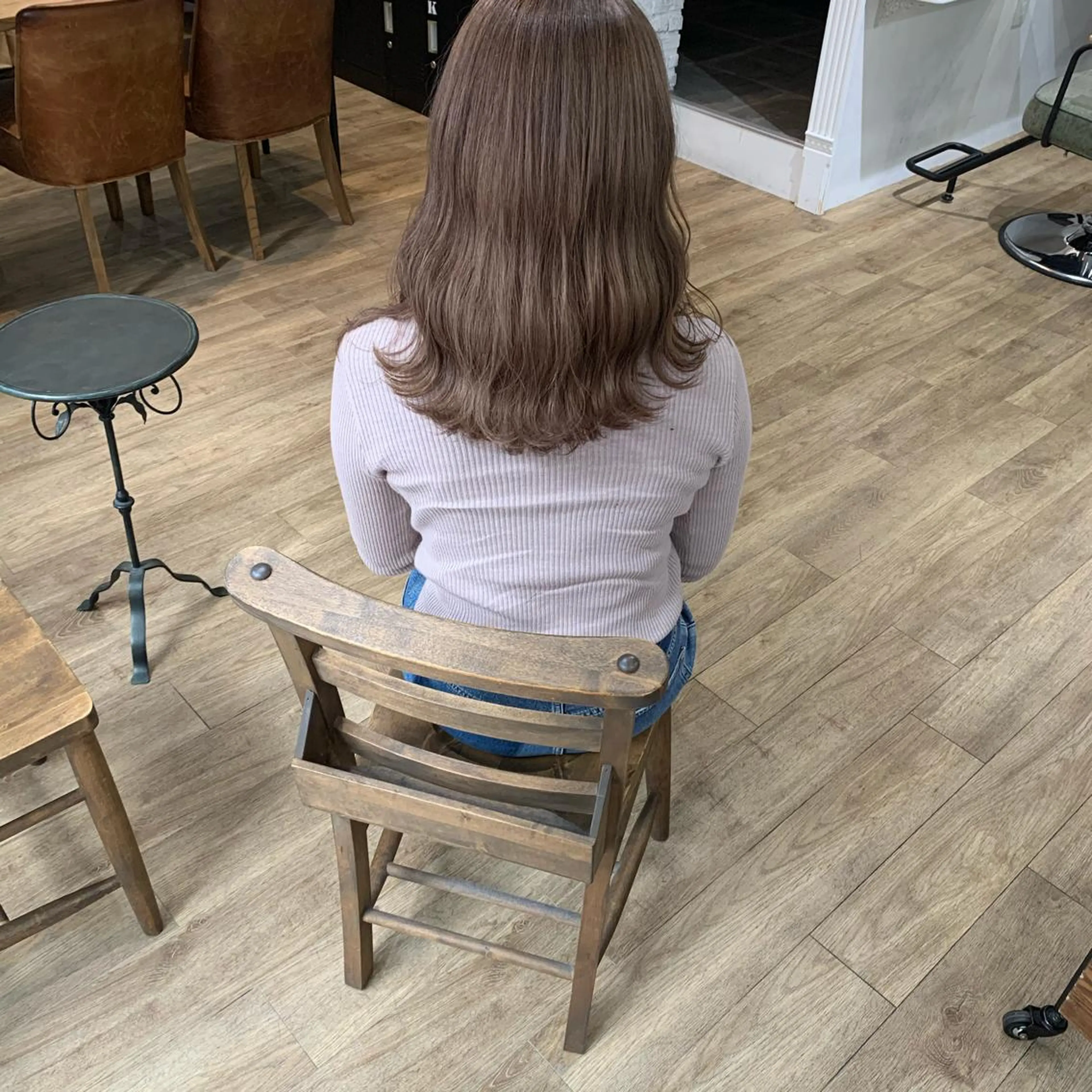 ロング カラー ベージュカラー ラベンダーカラー カット ヘアカラー トリートメント レイヤー/顔周り /AKARIのヘアスタイル