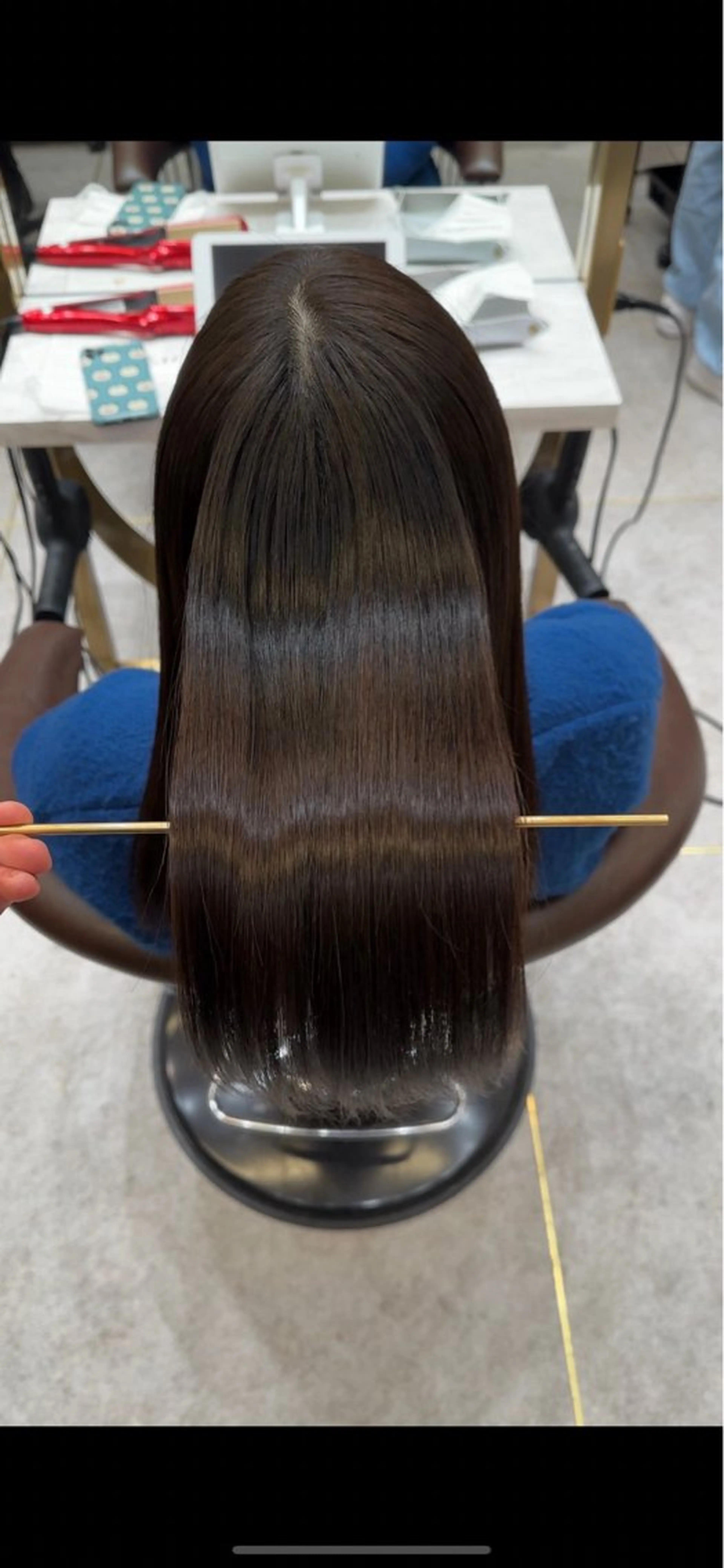 ロング 縮毛矯正 🫧髪質改善 🫧かずやのヘアスタイル