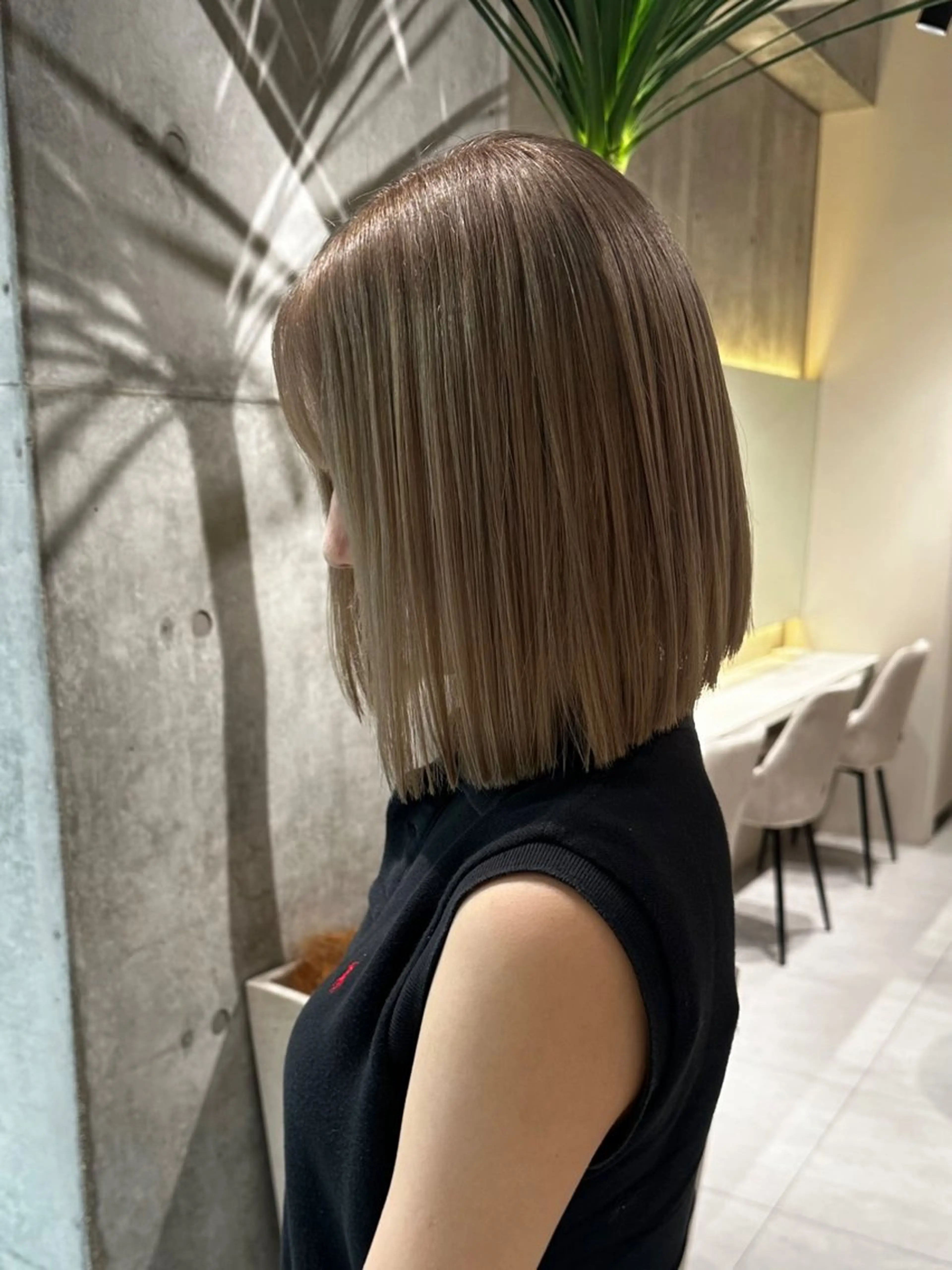 ミディアム まいか🤎髪質改善 ミルクティーボブ🎀のヘアスタイル