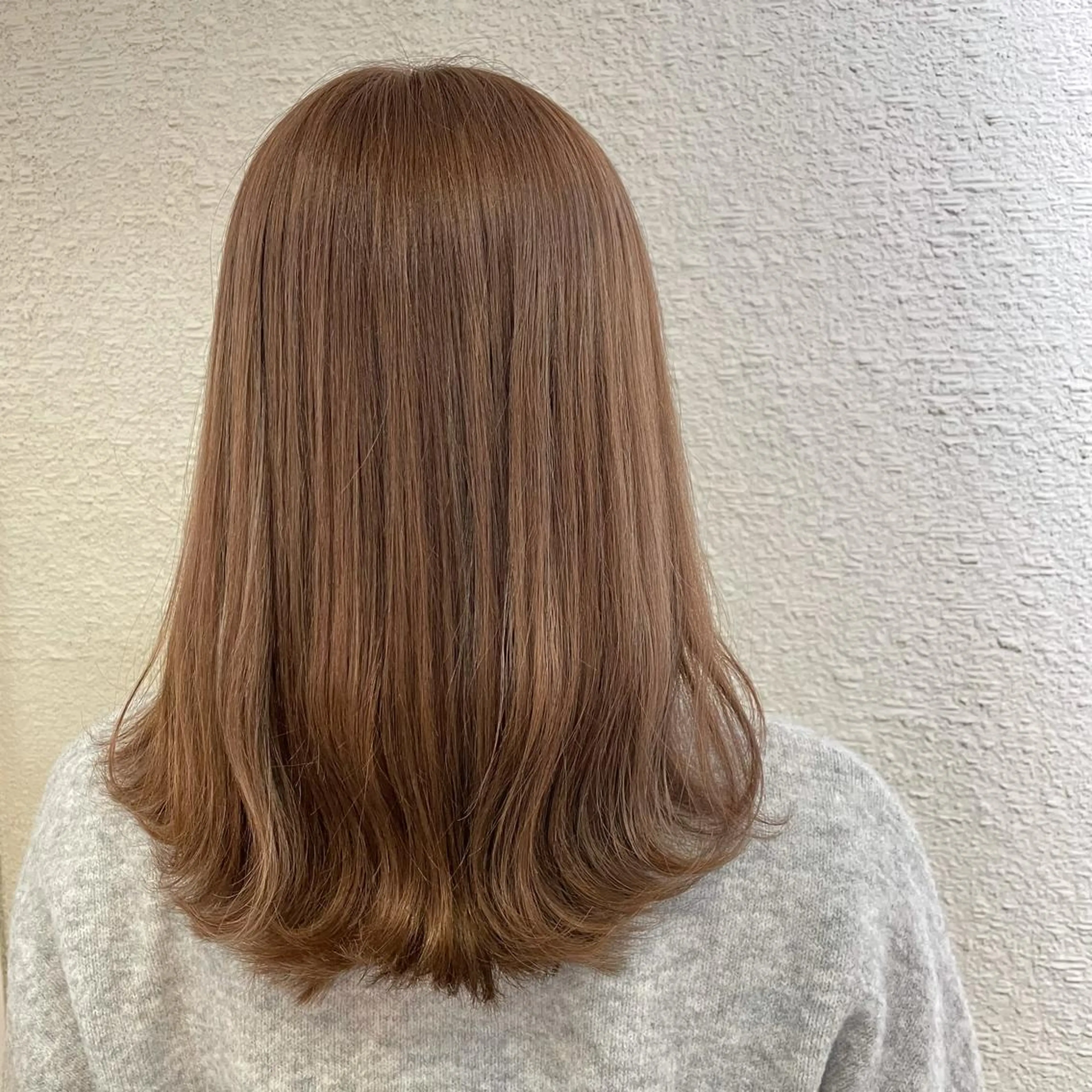 セミロング カラー ベージュカラー ハイライトカラー ハイライト 透明感カラー/ 寺田千雅子のヘアスタイル