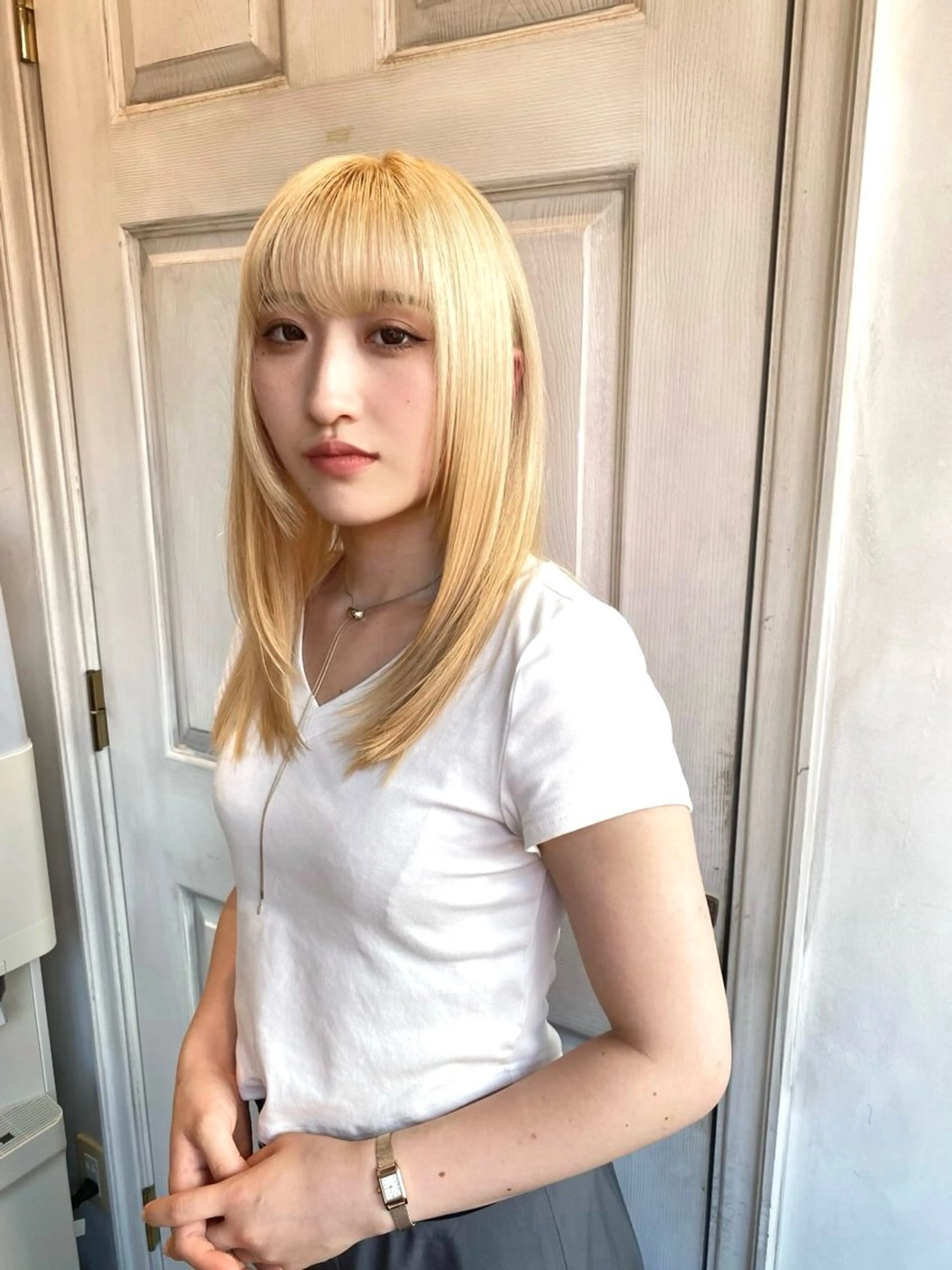 ロング ヘアカラー トリートメント 千 田のヘアスタイル
